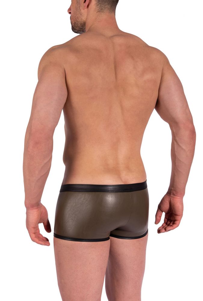 Shape Pants M2370 Olive in Kunstleder-Optik - MANSTORE - Shop Deutschland Noodosz