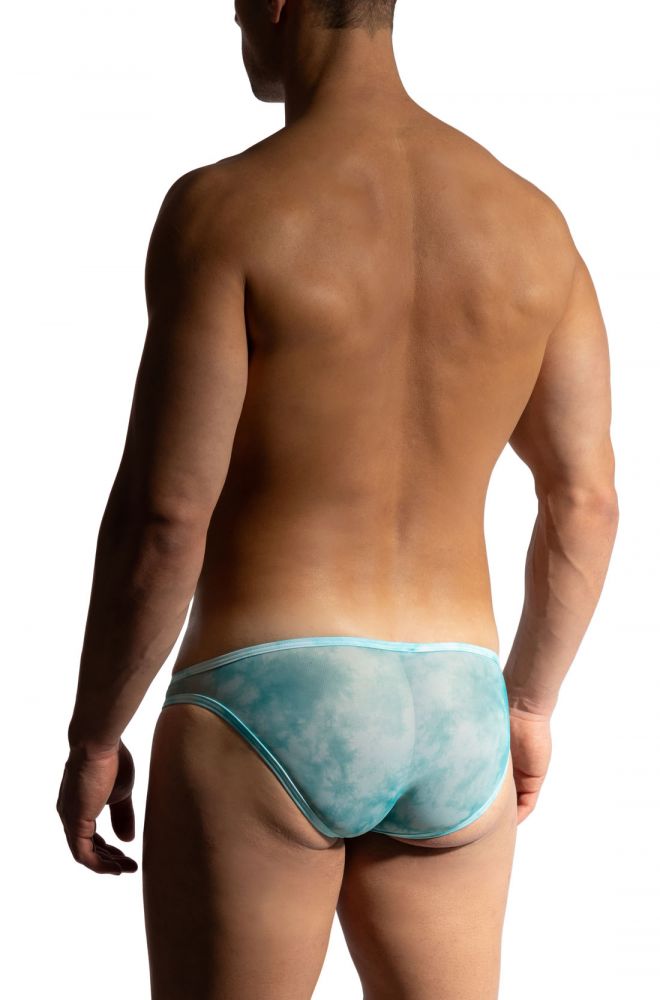 Herren Micro Slip M2472 türkis mit Wolkenprint - MANSTORE - Shop Deutschland Noodosz