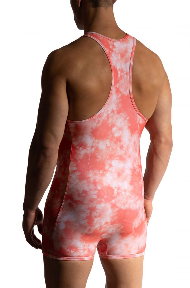 Sport Body M2472 – Herren-Body mit Wolkenprint und transparenten Partien - MANSTORE - Shop Deutschland Noodosz