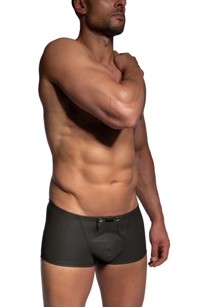 Popper Pants M2486 Olive in Lederoptik - MANSTORE - Shop Deutschland Noodosz
