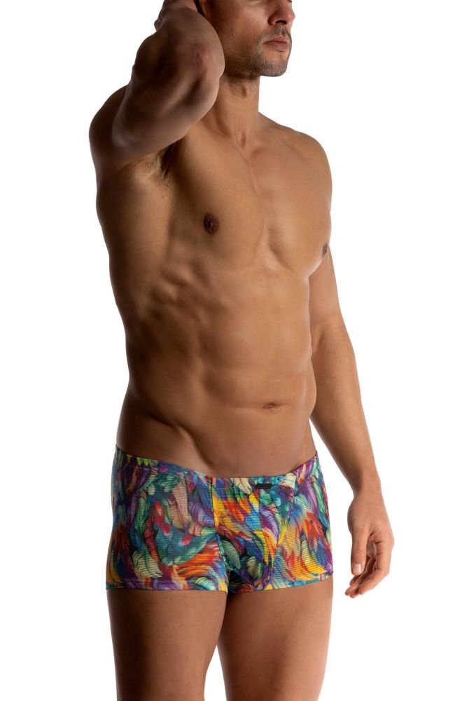 Herren Bungee Pants M2508 mit Feder-Print - MANSTORE - Shop Deutschland Noodosz