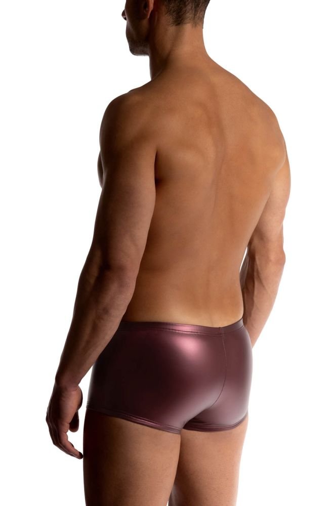 Popper Pants M2510 Bordeaux in Lederoptik mit Druckknöpfen - MANSTORE - Shop Deutschland Noodosz