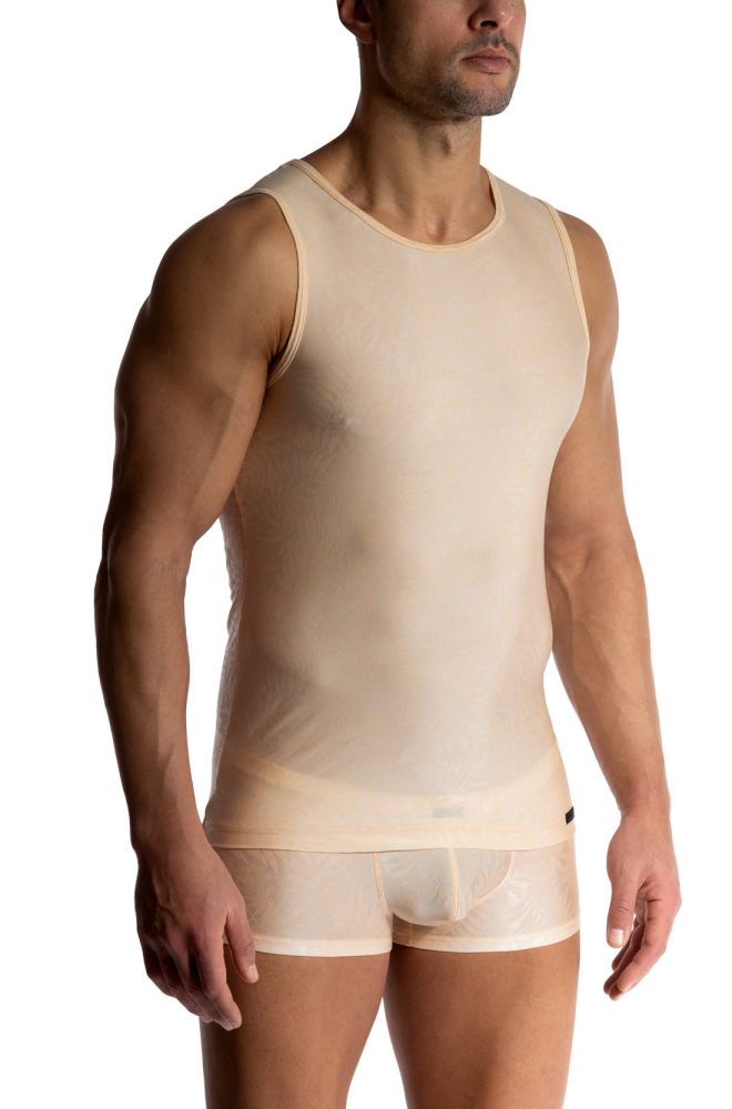 Tank Top M2513 – hautfarbenes Herren-Tanktop im Nude-Look - MANSTORE - Shop Deutschland Noodosz