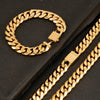 16mm Gold Miami Curb Cuban Link Chain made of 316L Stainless Steel - Hip Hop Necklace