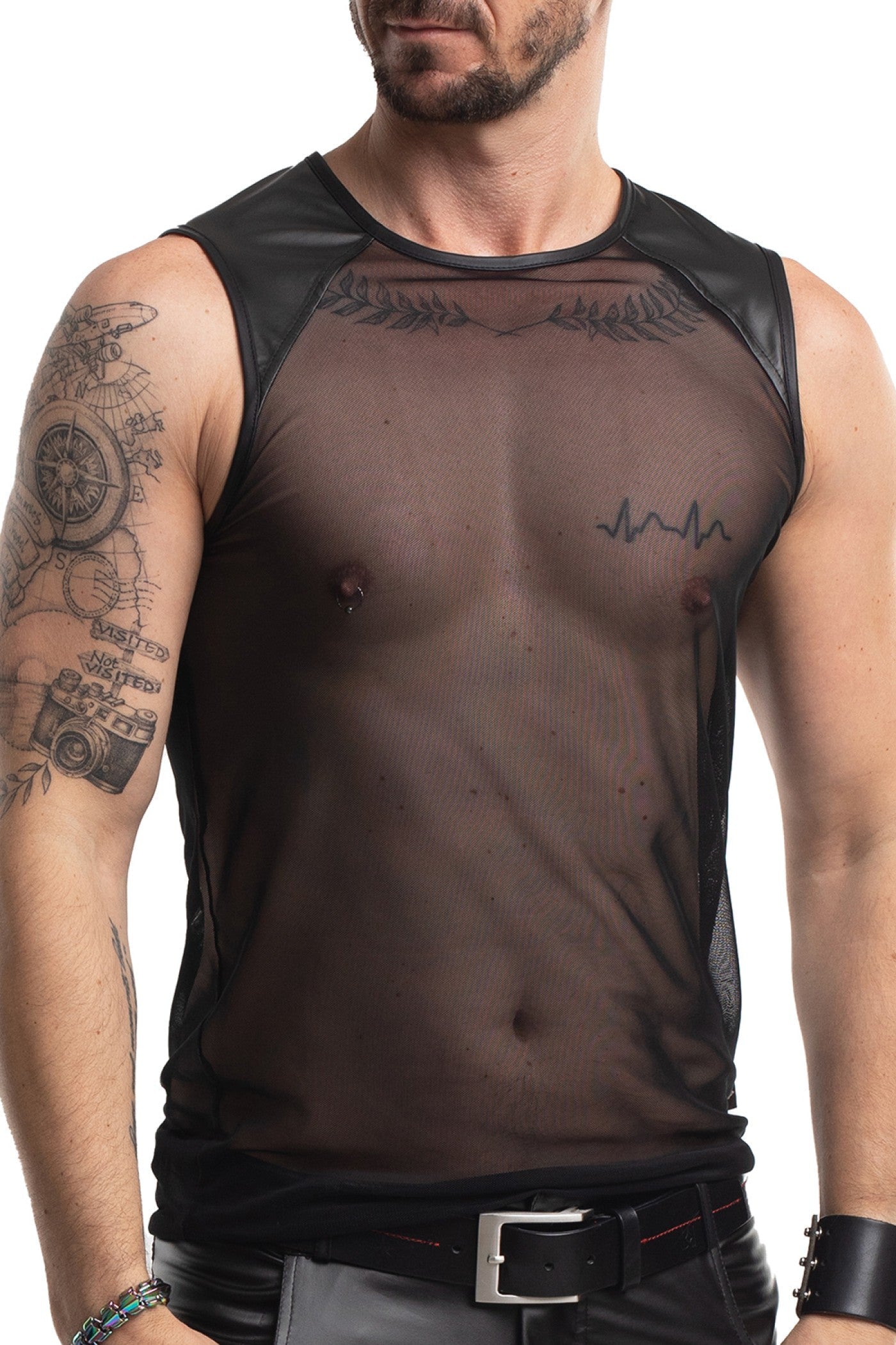 Wetlook Shoulder Shirt