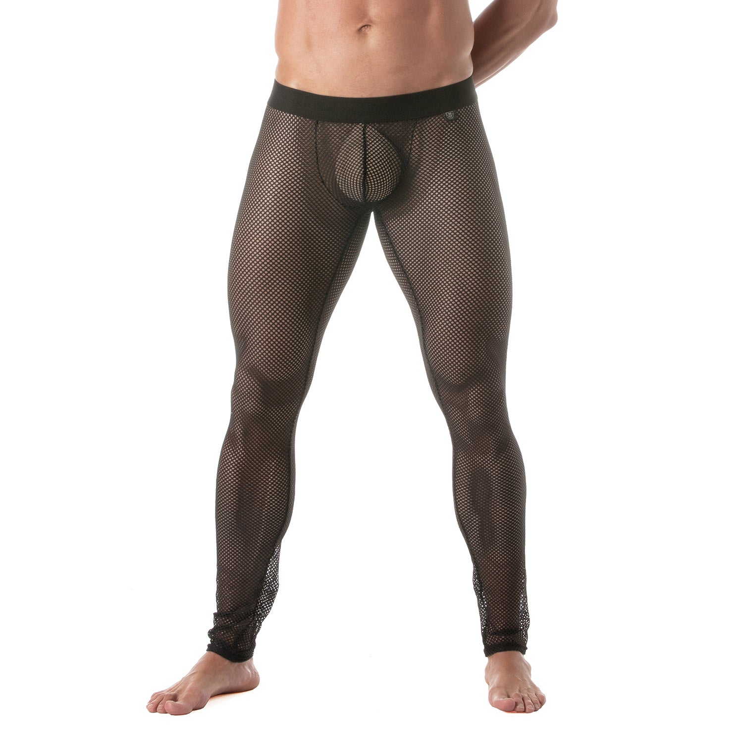 Circuit Fishnet-Leggings Schwarz