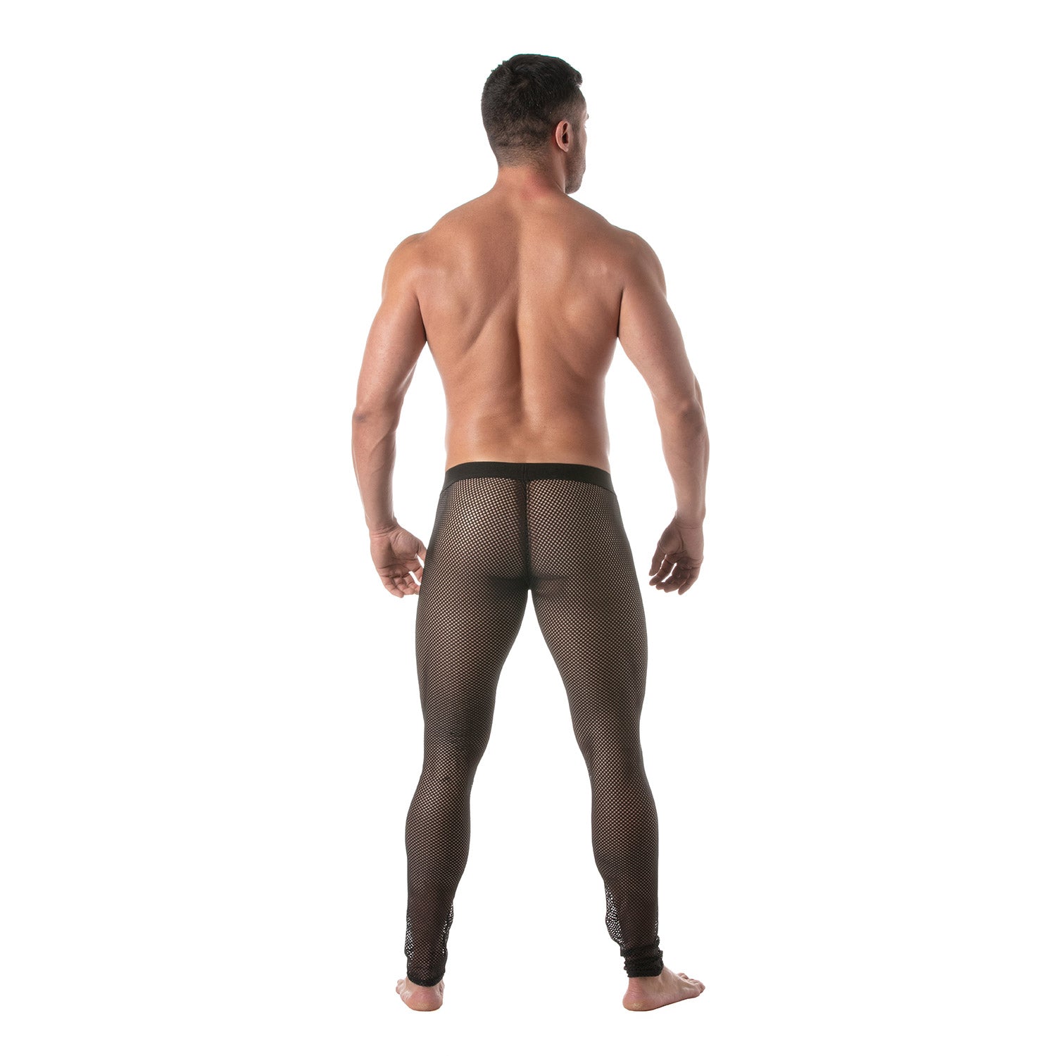 Circuit Fishnet-Leggings Schwarz