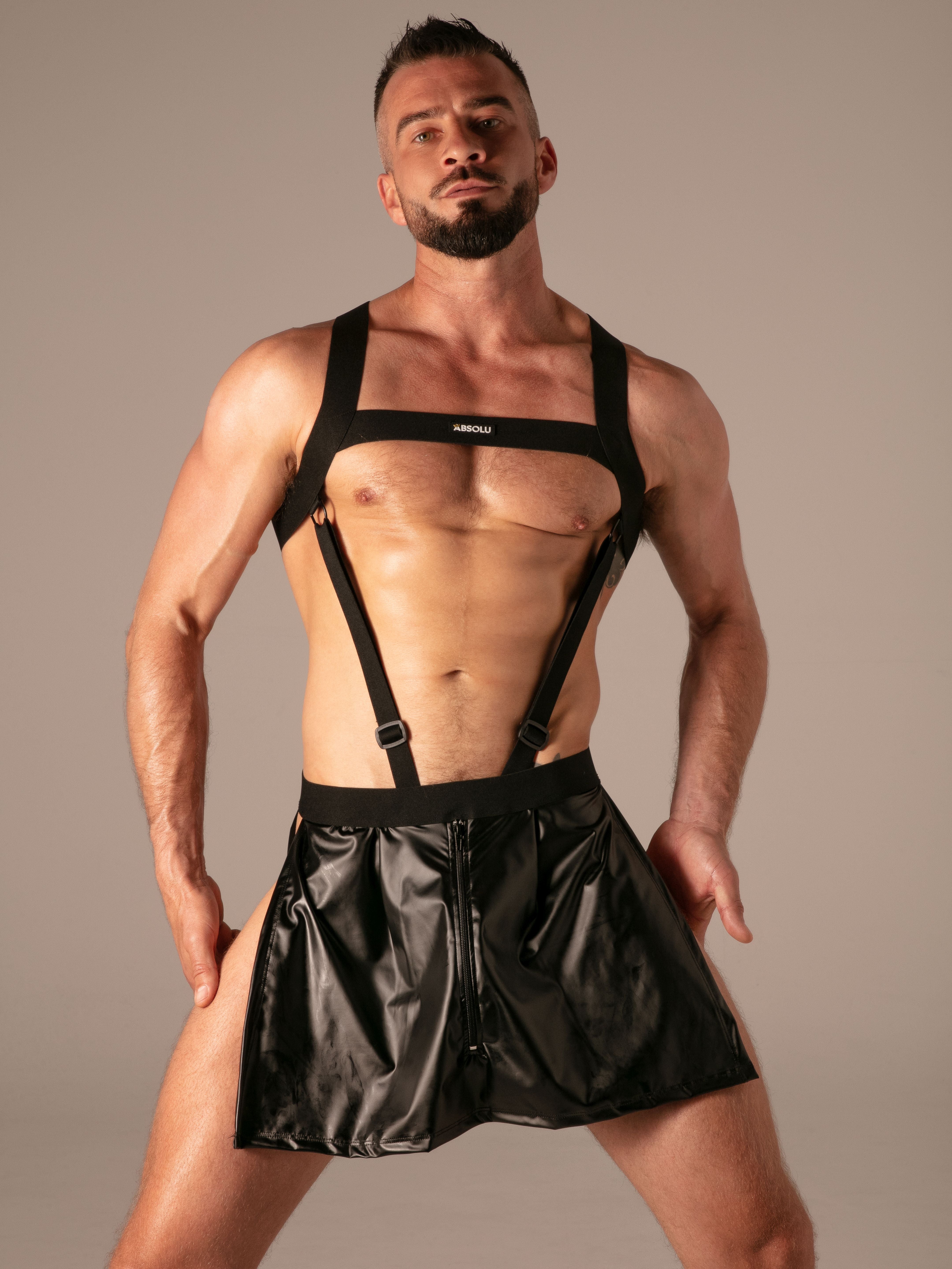 Master Zip Apron, Faltenrock & Front-Zip