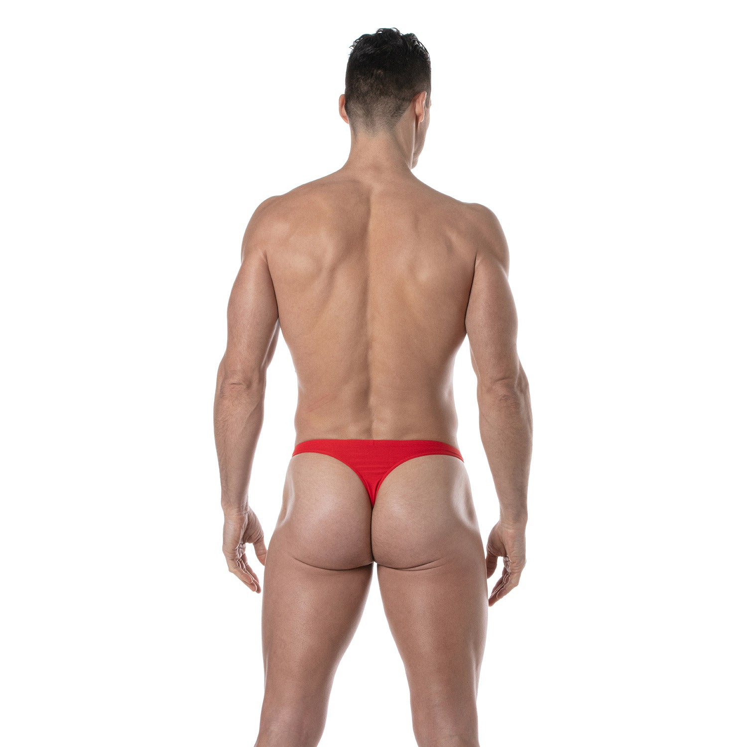 Plain Swim Thongs Red