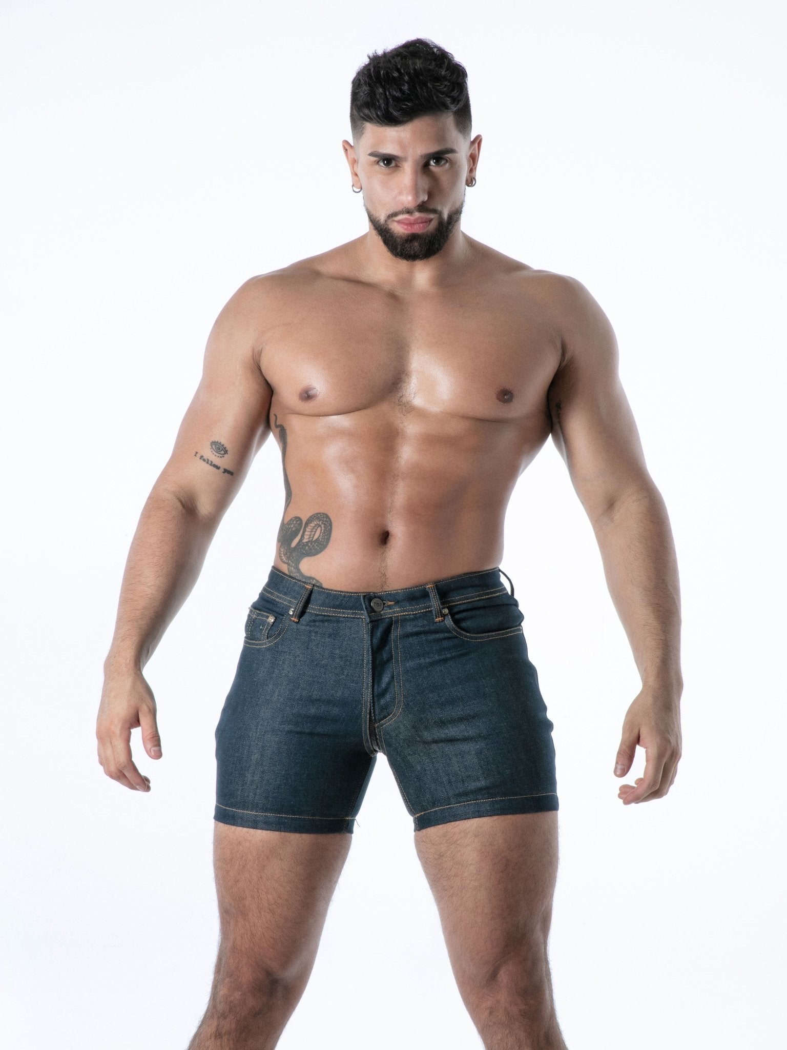 Raw Denim Full-Zip Shorts - TOF Paris - Shop Deutschland Noodosz