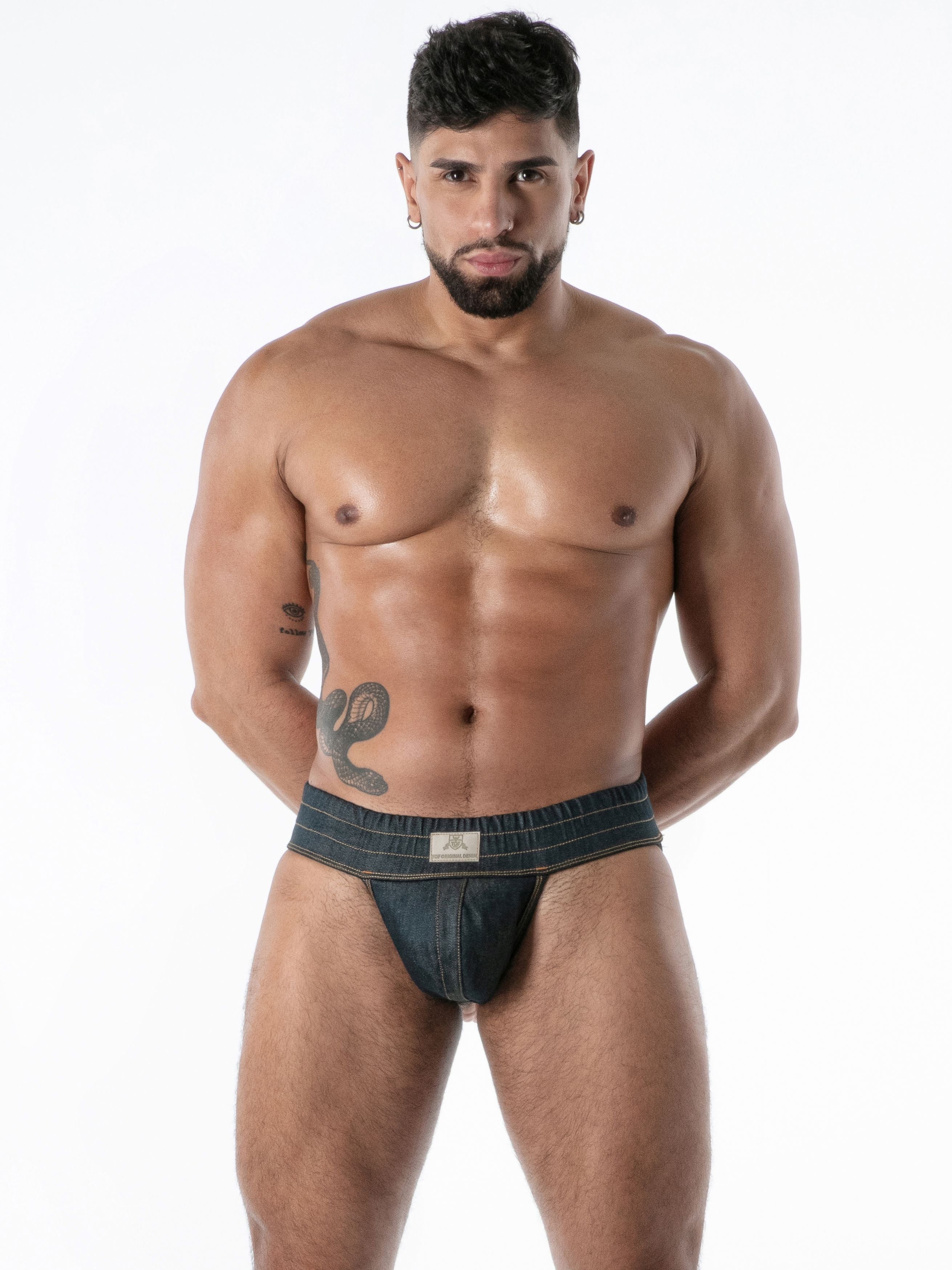 Raw Denim Jockstrap