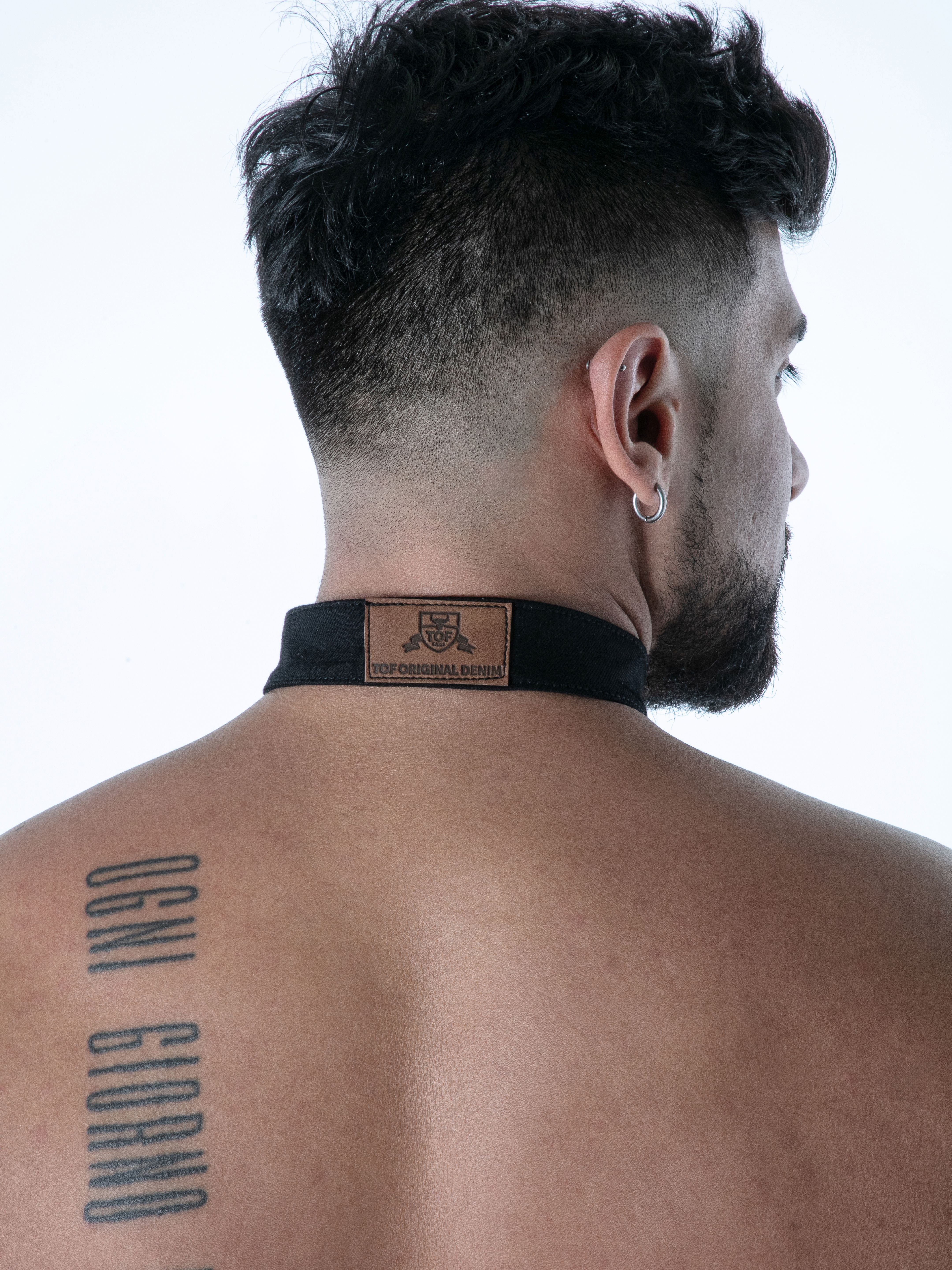 Raw Denim Collar Black Raw Denim Collar Black