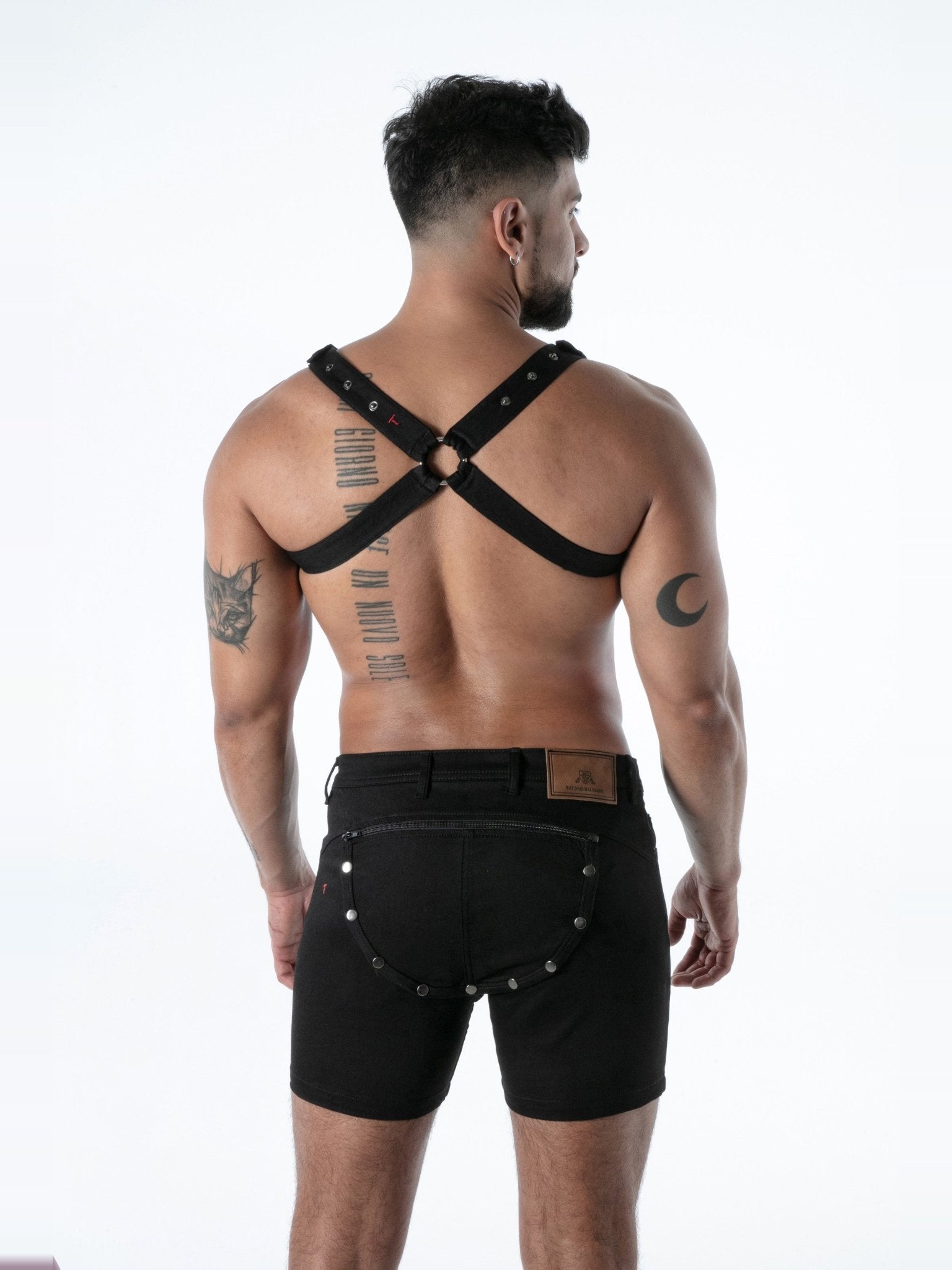 Raw Denim Bulldog Harness - TOF Paris - Shop Deutschland Noodosz