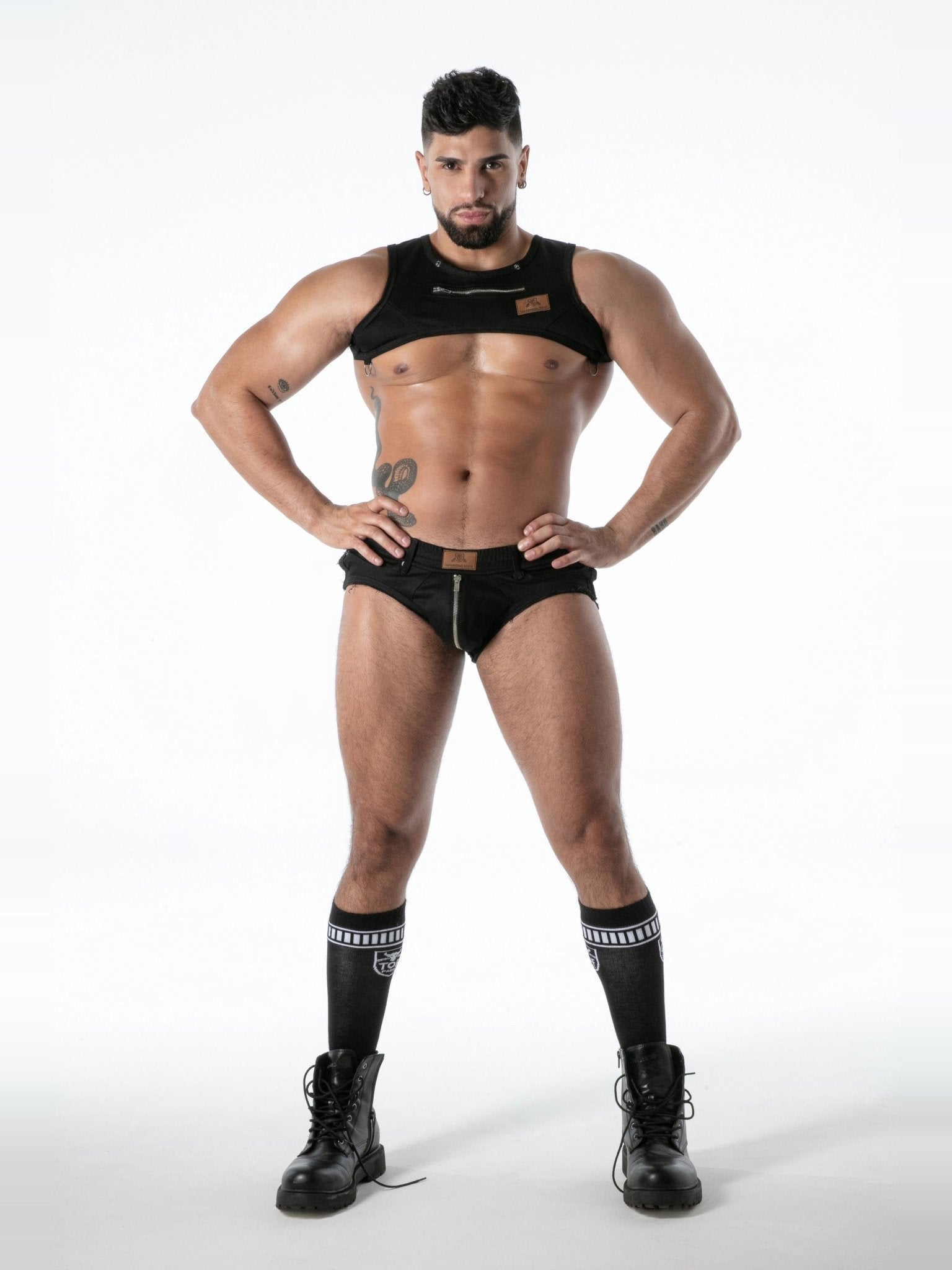 Raw Denim Hoodie Harness - TOF Paris - Shop Deutschland Noodosz