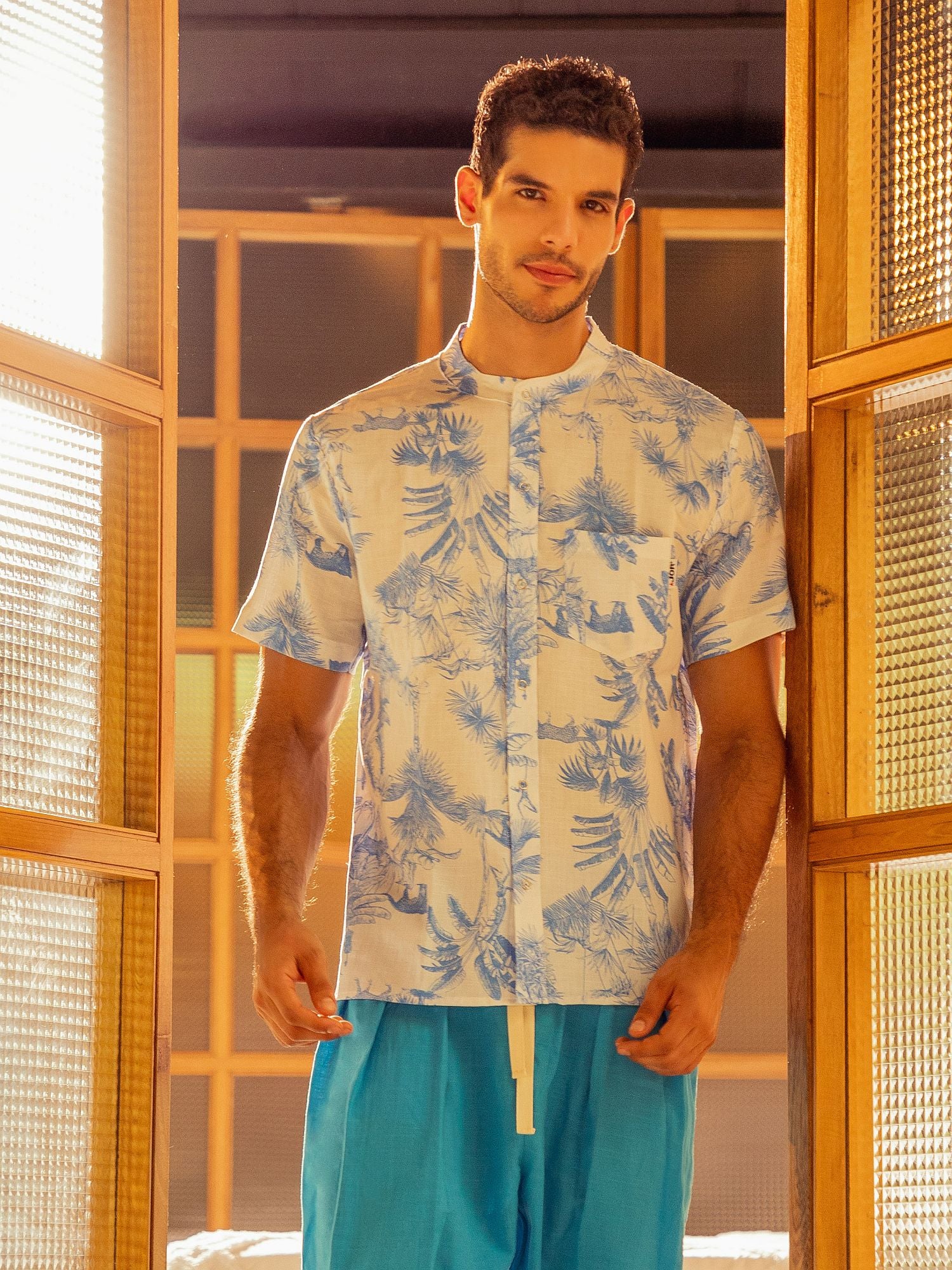 JOR QATAR summer shirt, linen, short sleeve 2027