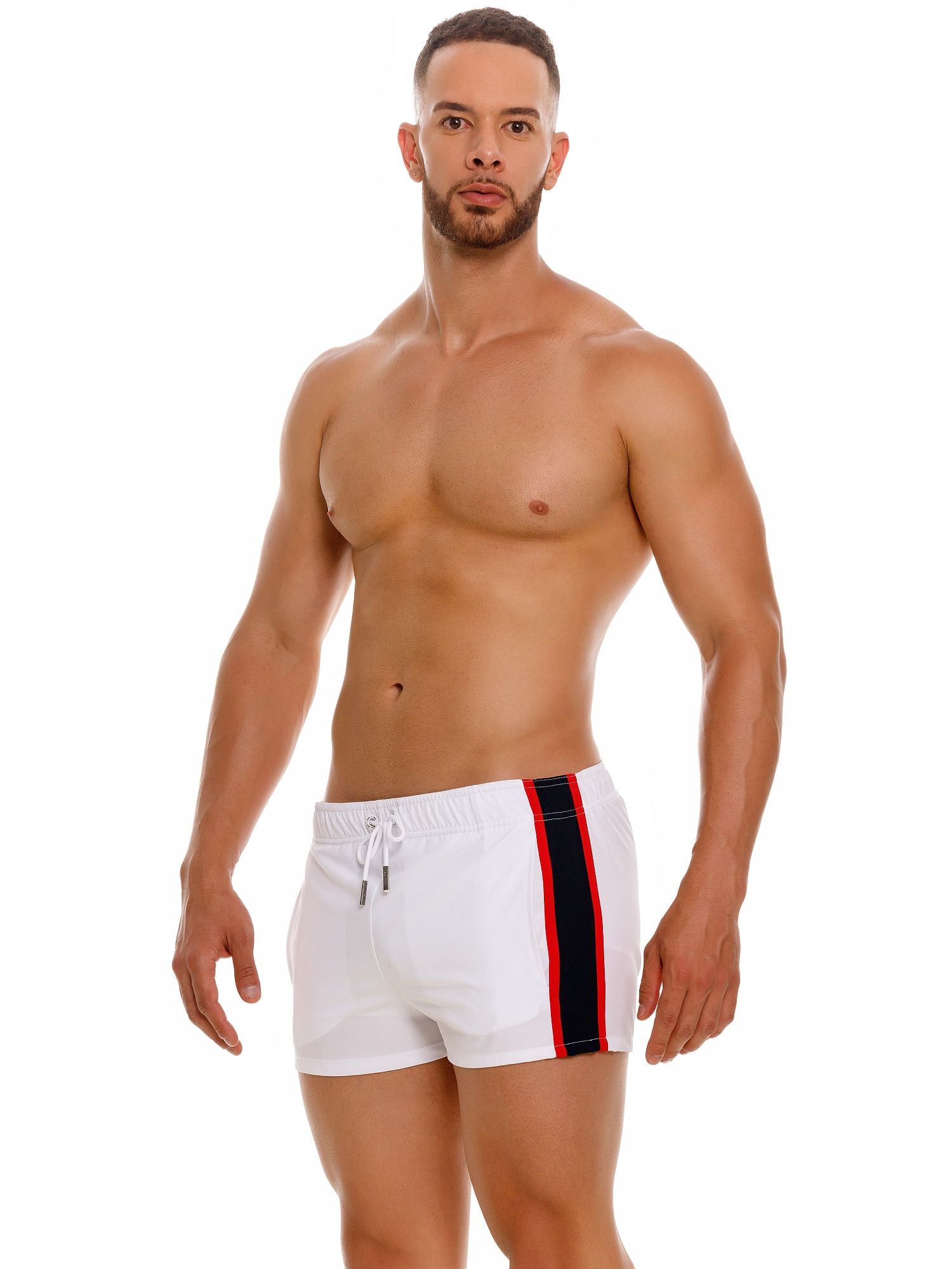 JOR 2115 CANNES Badeshorts Surfershorts bedruckt Streifen