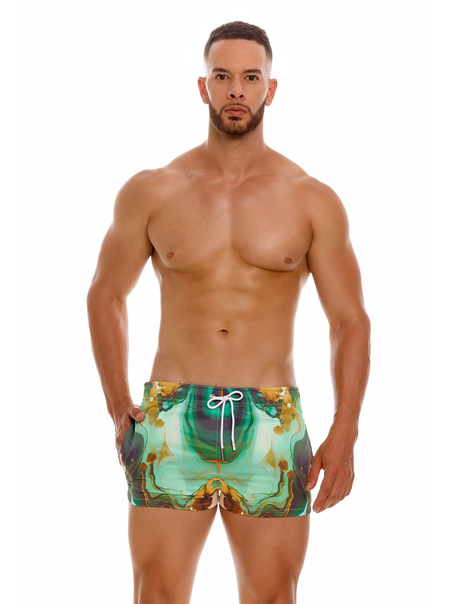 Short de bain JOR 2013 SMILE short de surf imprimé rayures 