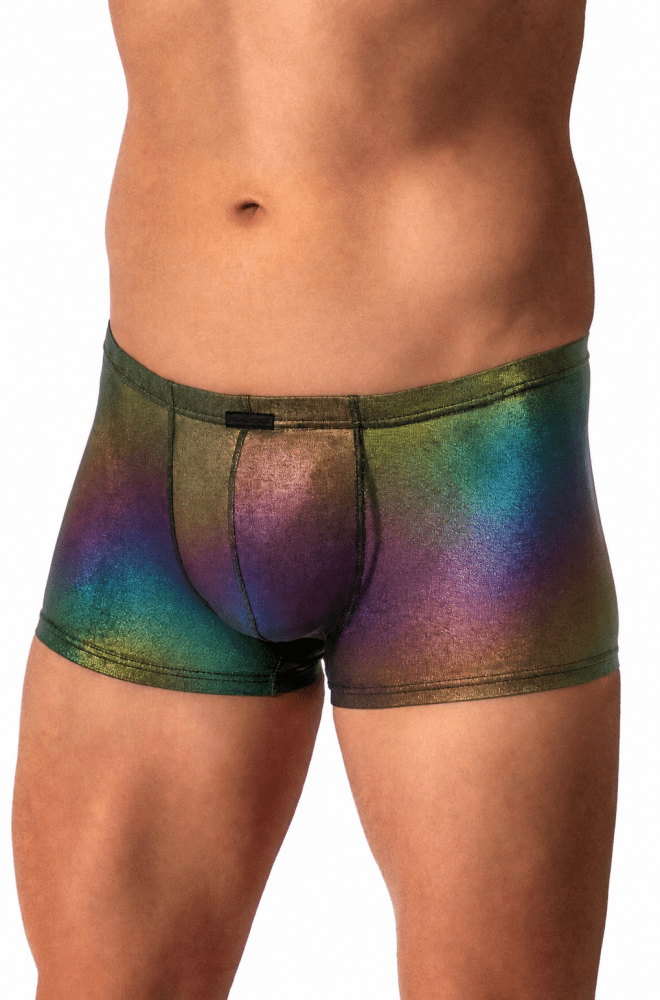 Micro Pants M2618 – kurze Boxershorts im schillernden Oil-Look - MANSTORE - Shop Deutschland Noodosz