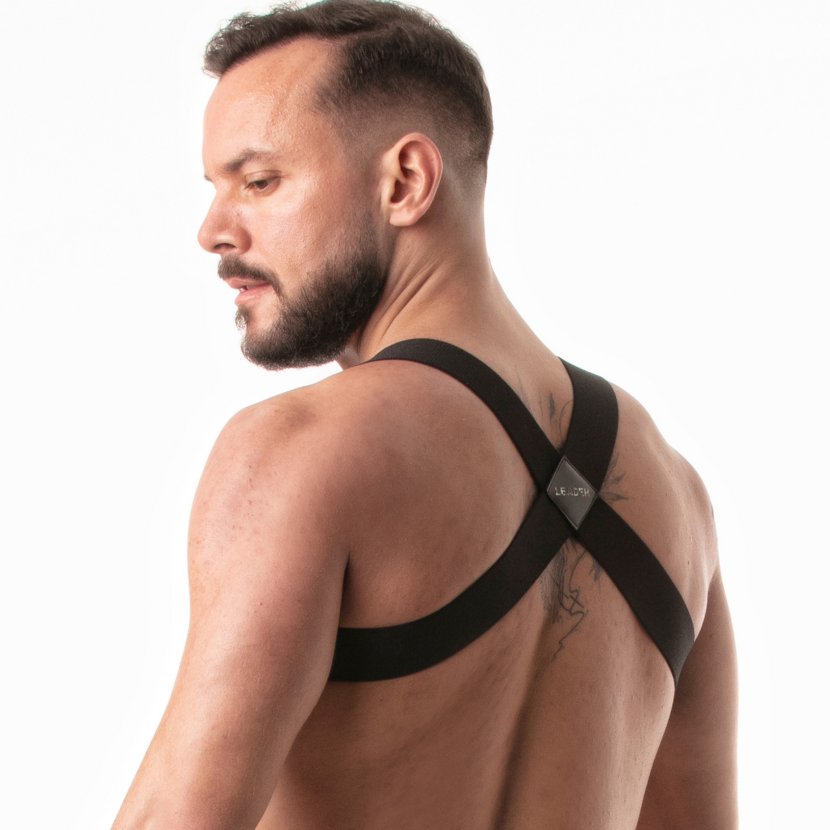 Klassisches Fetisch-Harness Schwarz-1