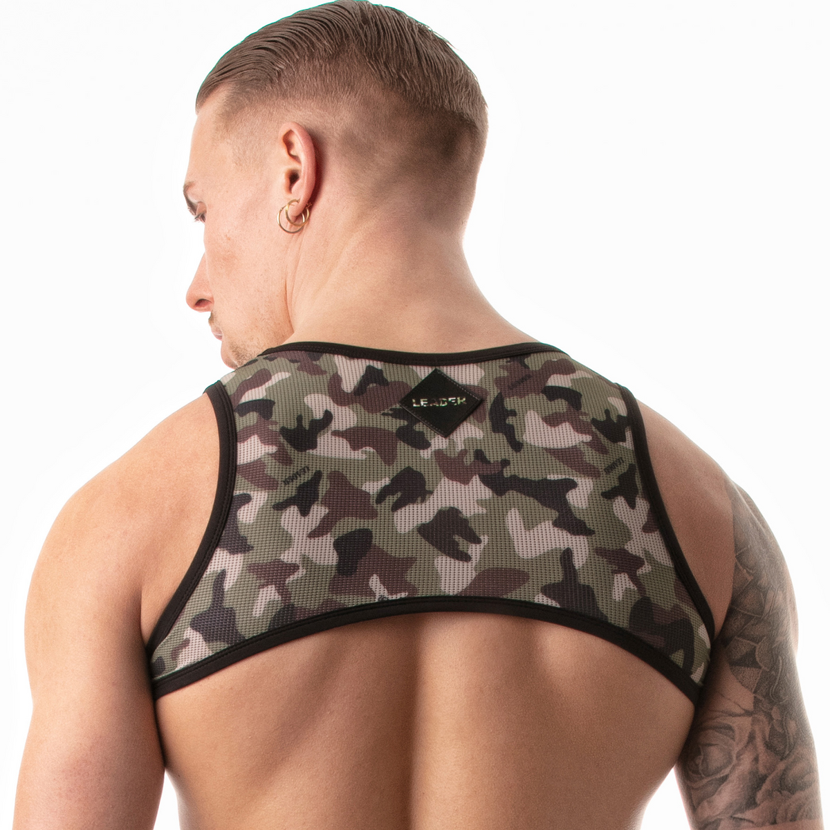 Warrior-Geschirr mit Camouflage-Muster, Schwarz-1