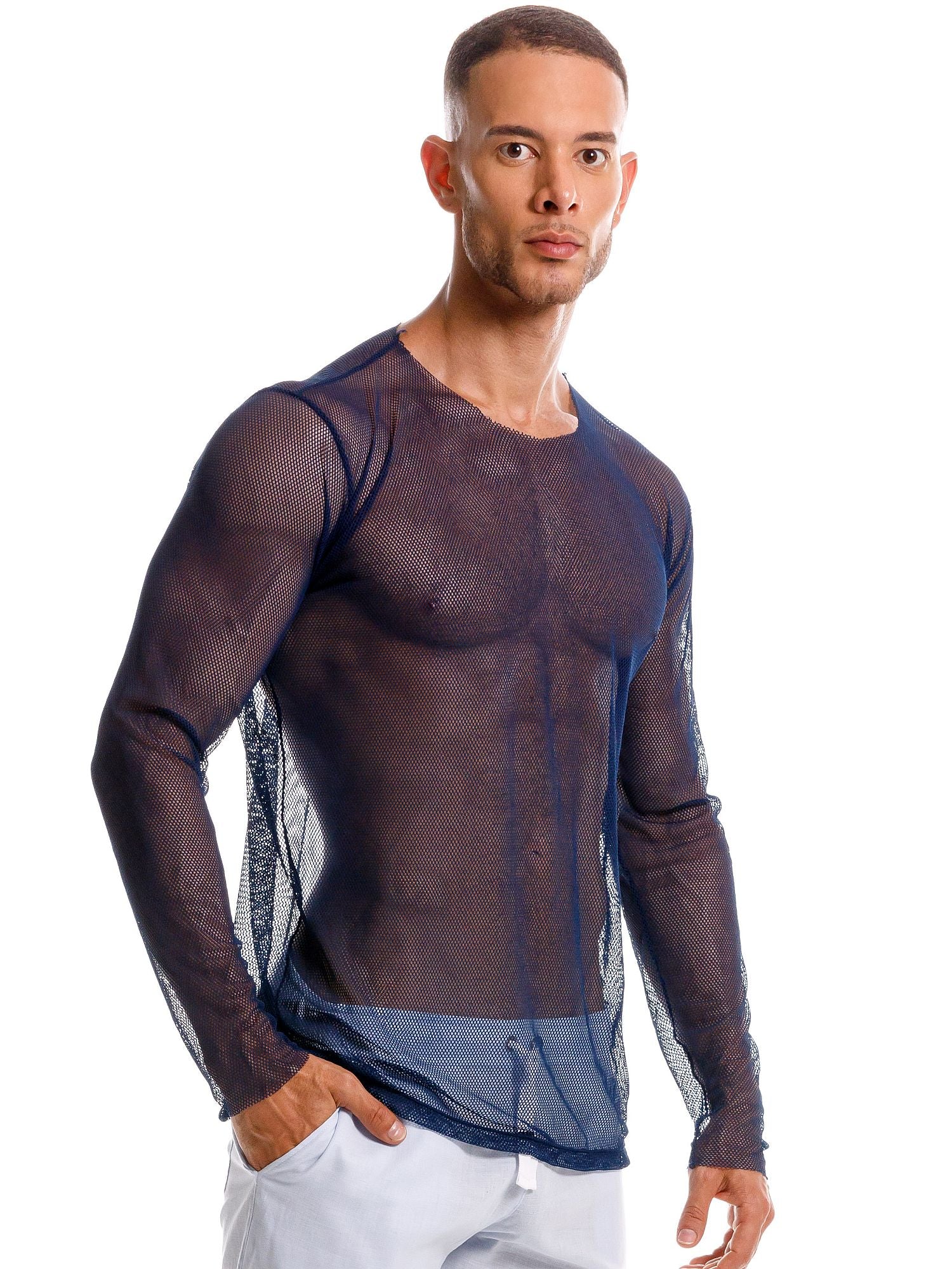 JOR Langarm T-Shirt 2225 SOUL Clubshirt Transparent Longsleeve Jor Kleidung & Accessoires:Herren:Herrenmode:Shirts & Hemden:T-Shirts nudosz.myshopify.com