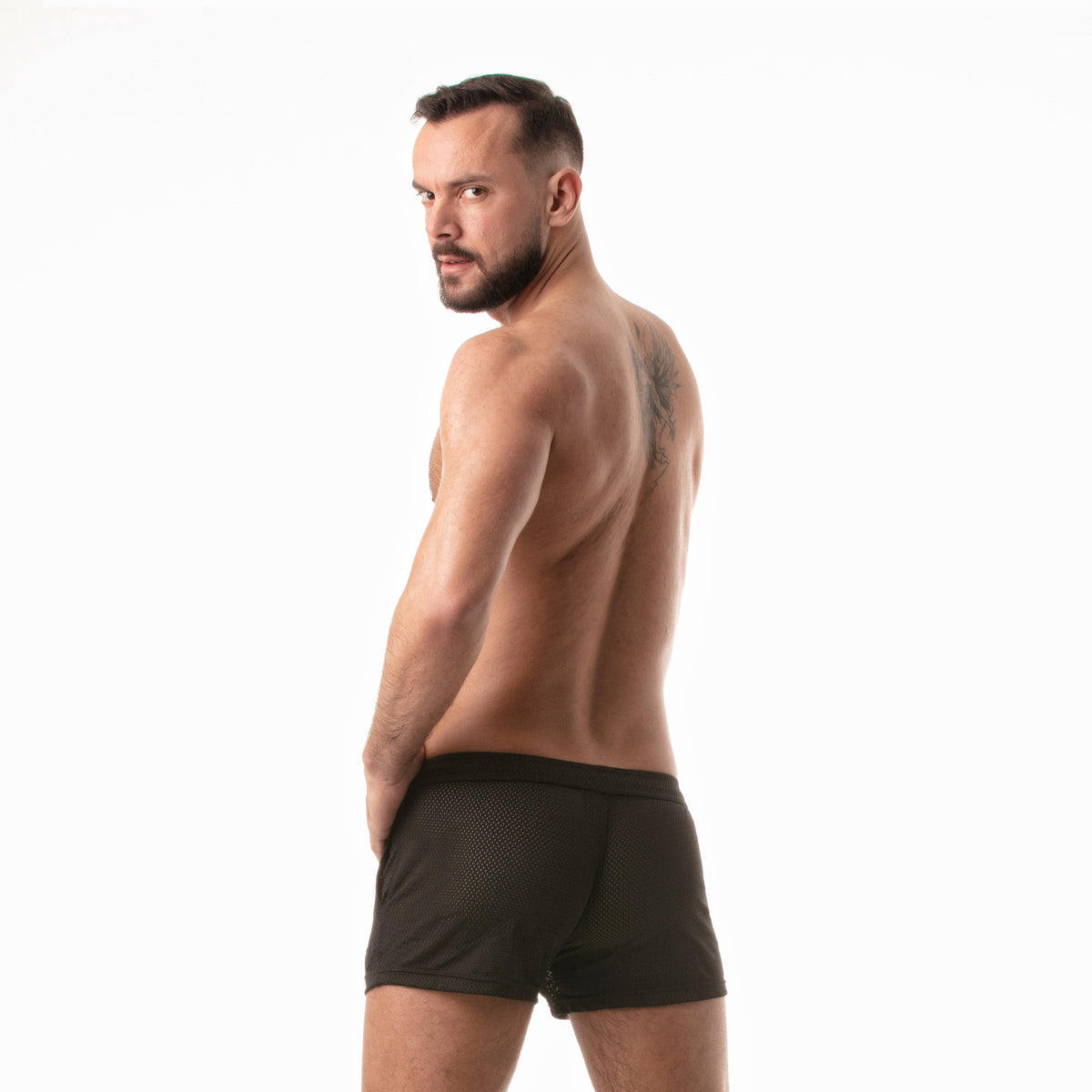 G.I. Booty Mesh-Shorts Schwarz-4