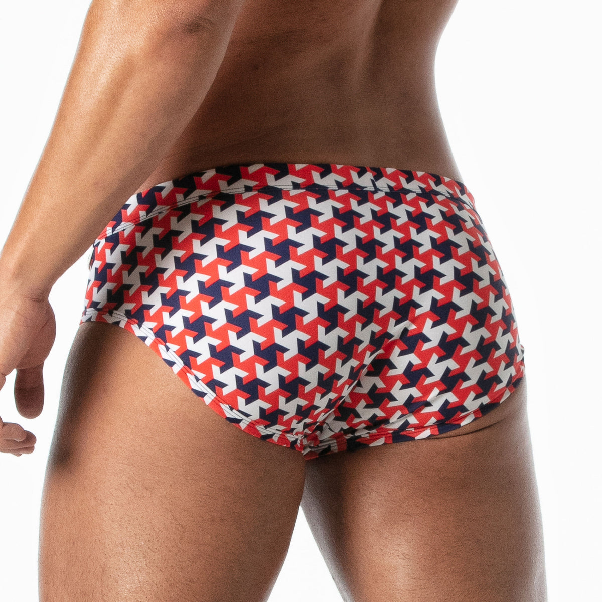Hamptons Badehose Rot-1