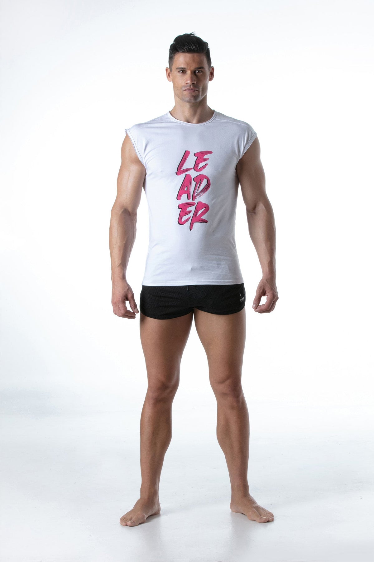 Hero LDR T-Shirt Weiß-Rosa-2