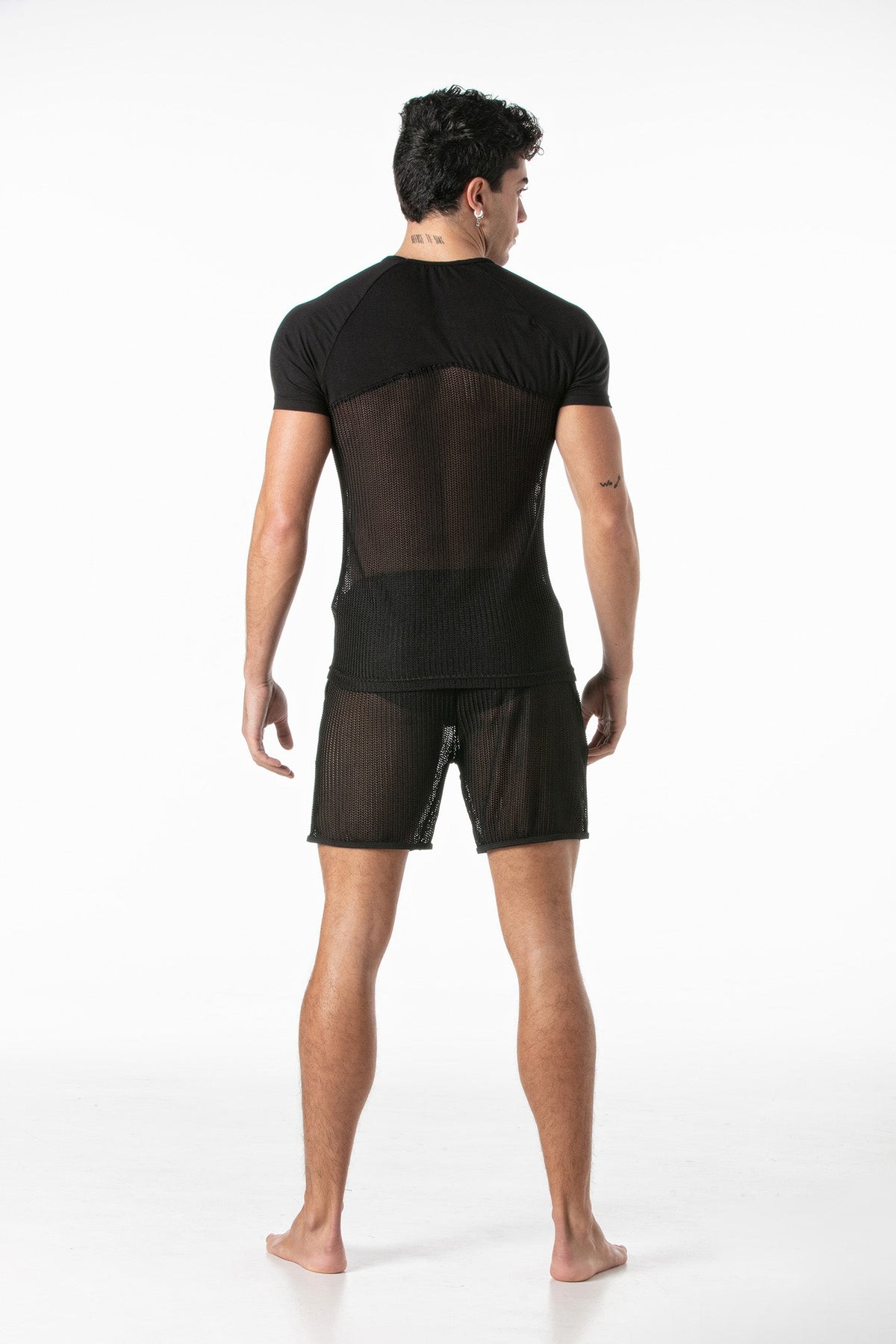 Invictus Mesh-T-Shirt Schwarz-4