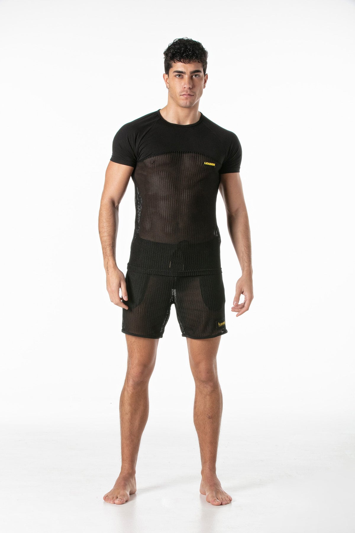 Invictus Mesh-T-Shirt Schwarz-2
