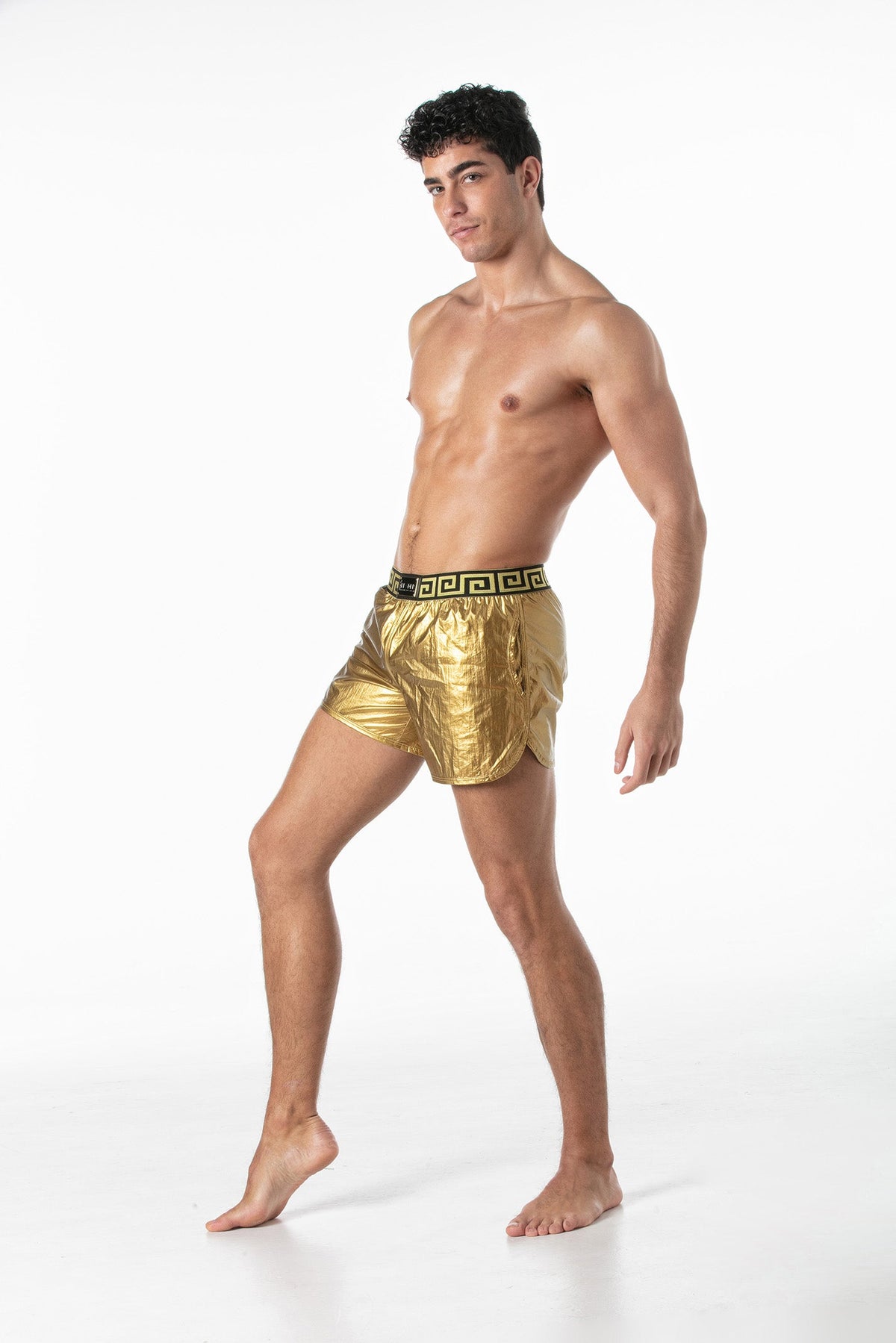 Invictus Party-Shorts Schwarz Gold-3