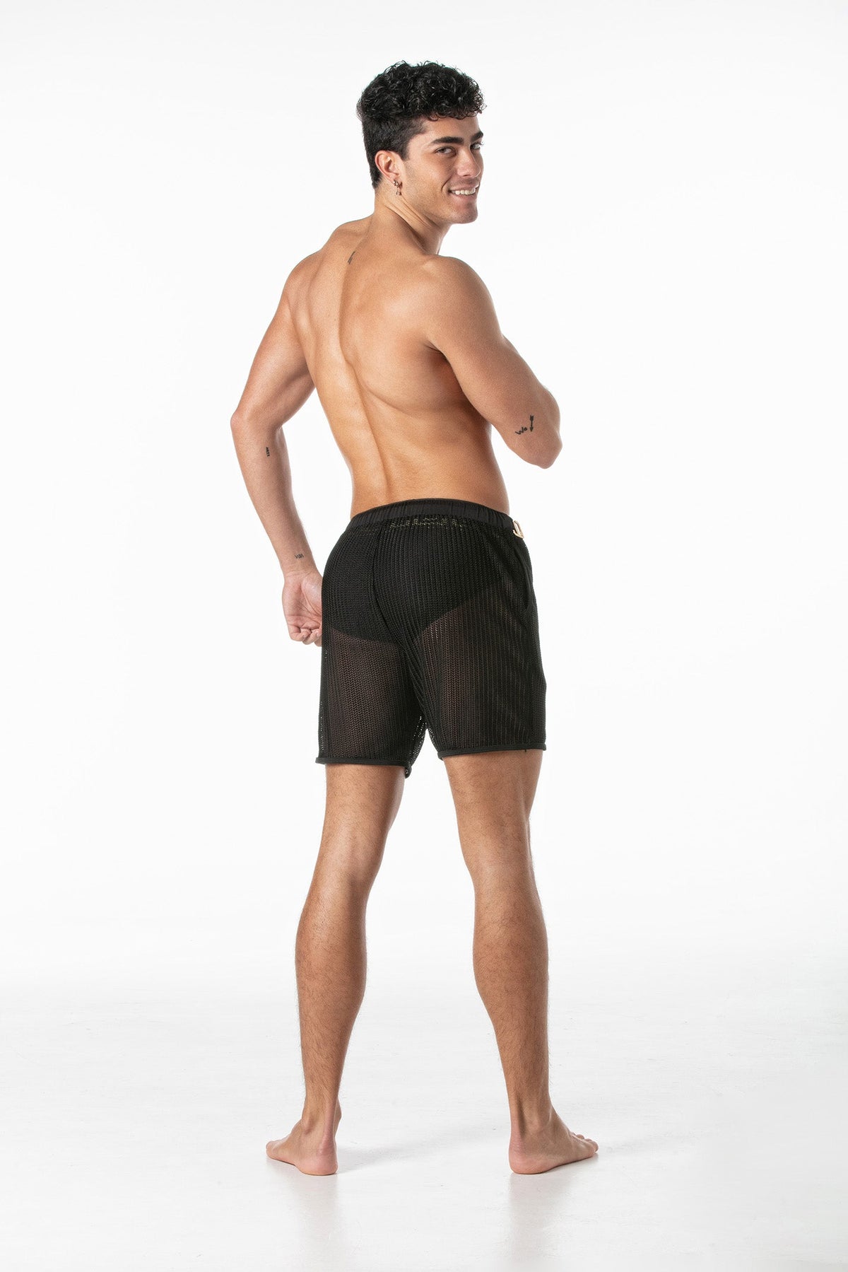 Invictus Mesh-Shorts Schwarz-4