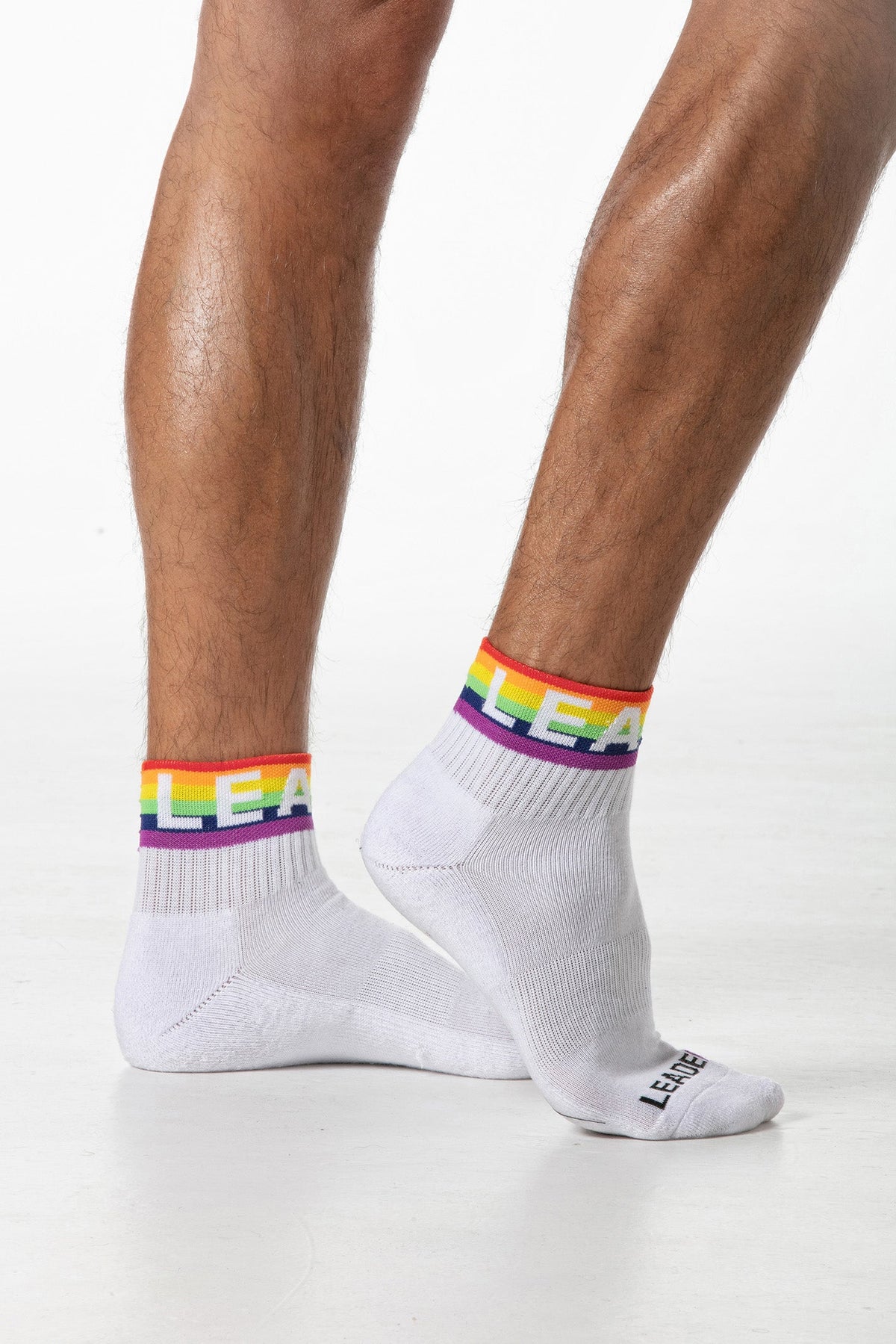 Regenbogen-Söckchen, weiß – 4