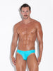 CODE 22 ALTEA 25063 men's swim briefs in vibrant turquoise, showcasing slim fit and premium fabric. CODE 22 ALTEA 25063, Herren Badehose Code 22 Kleidung & Accessoires:Herren:Herrenmode:Bademode nudosz.myshopify.com