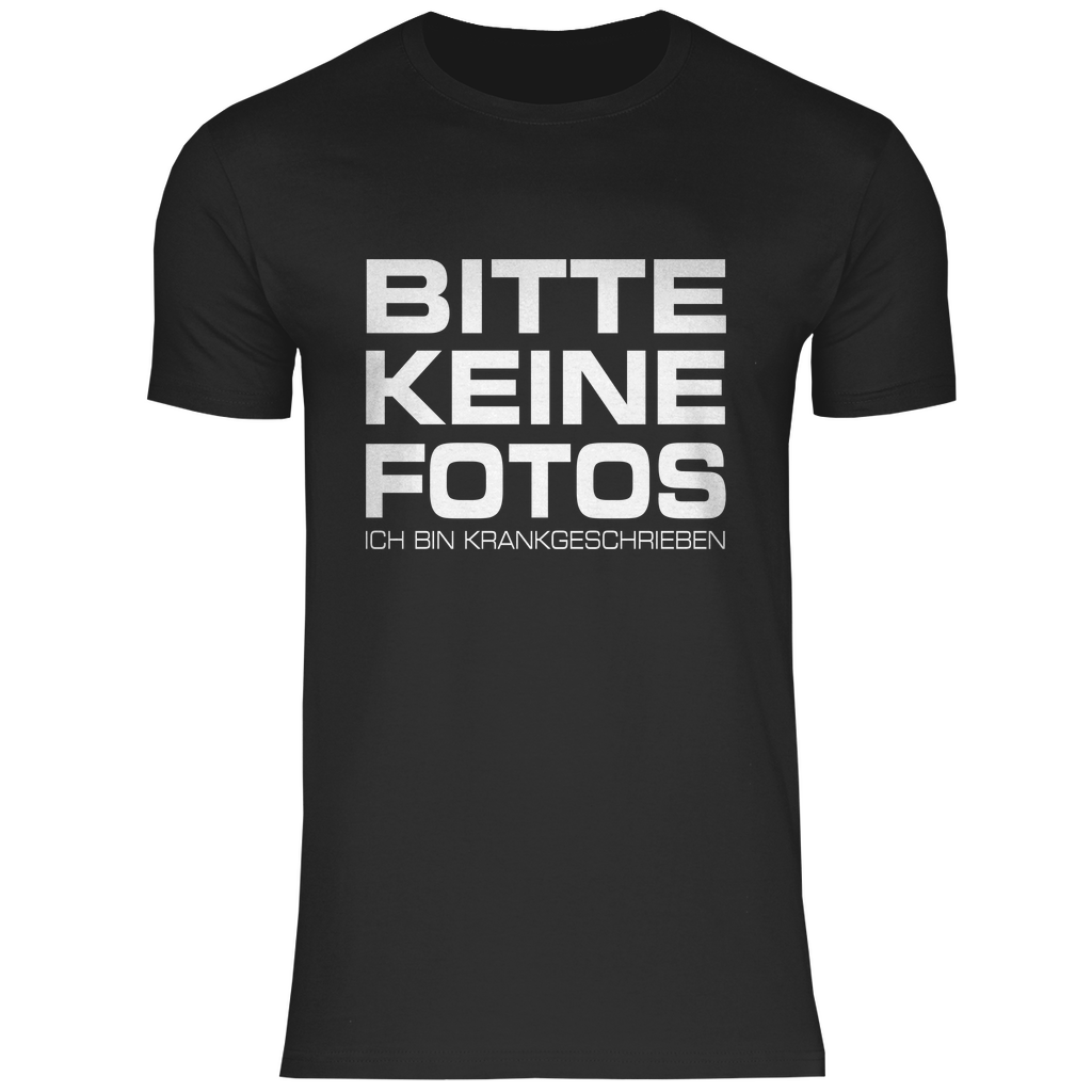 Herren T-Shirt Keine Fotos