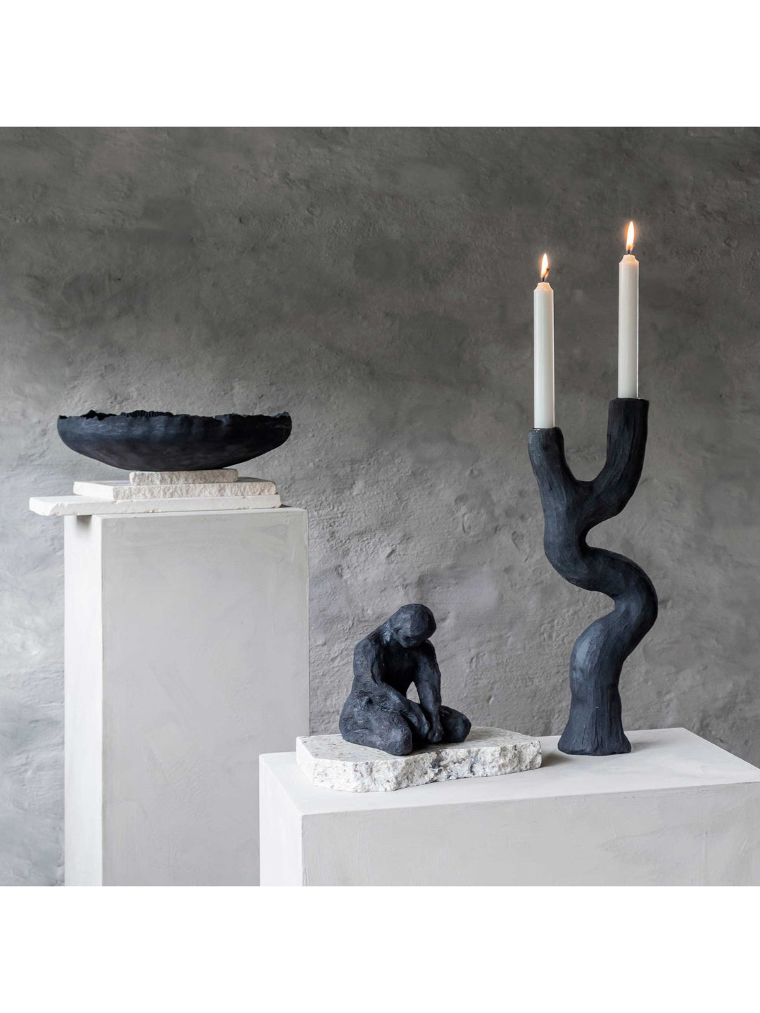 Kerzenhalter ART PIECE schwarz