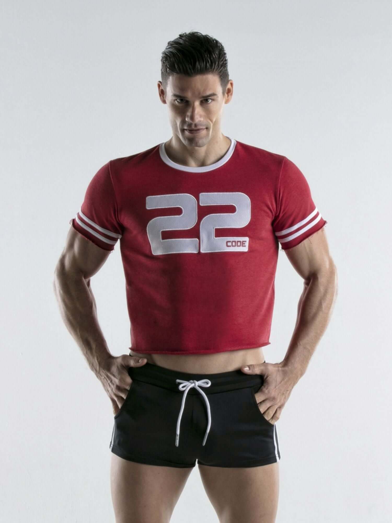 CODE 22 FULL CONTACT Crop Tank Top Code 22 Kleidung & Accessoires:Spezielle Anlässe:Erotik:Bondage Bekleidung nudosz.myshopify.com