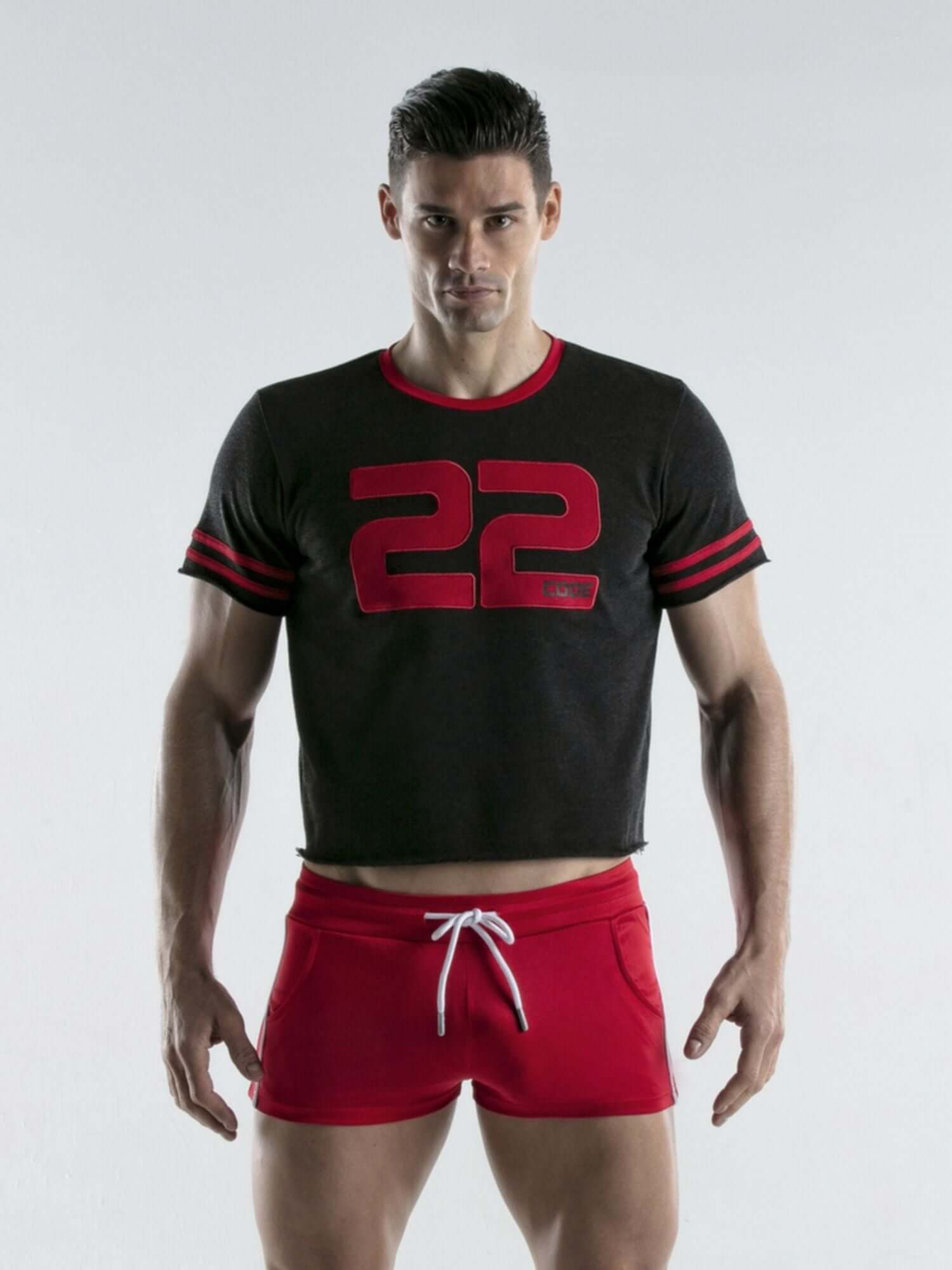 CODE 22 FULL CONTACT Crop Tank Top Code 22 Kleidung & Accessoires:Spezielle Anlässe:Erotik:Bondage Bekleidung nudosz.myshopify.com