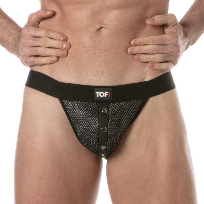 3D Snap Jockstraps Schwarz/Grau - TOF Paris - Shop Deutschland Noodosz
