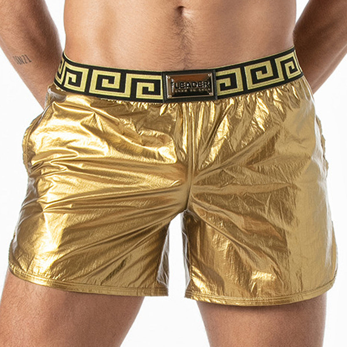 Invictus Party-Shorts Schwarz Gold-0