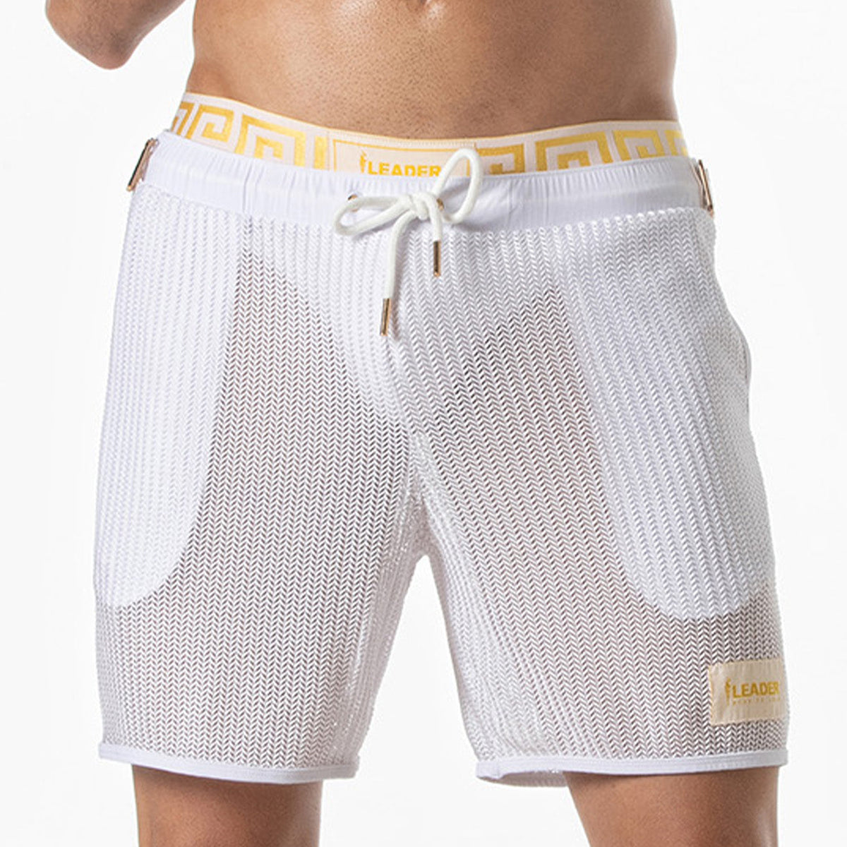 Invictus Mesh-Shorts Weiß-0