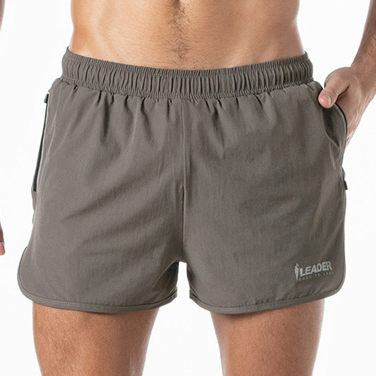 Sport-Shorts in Taupe