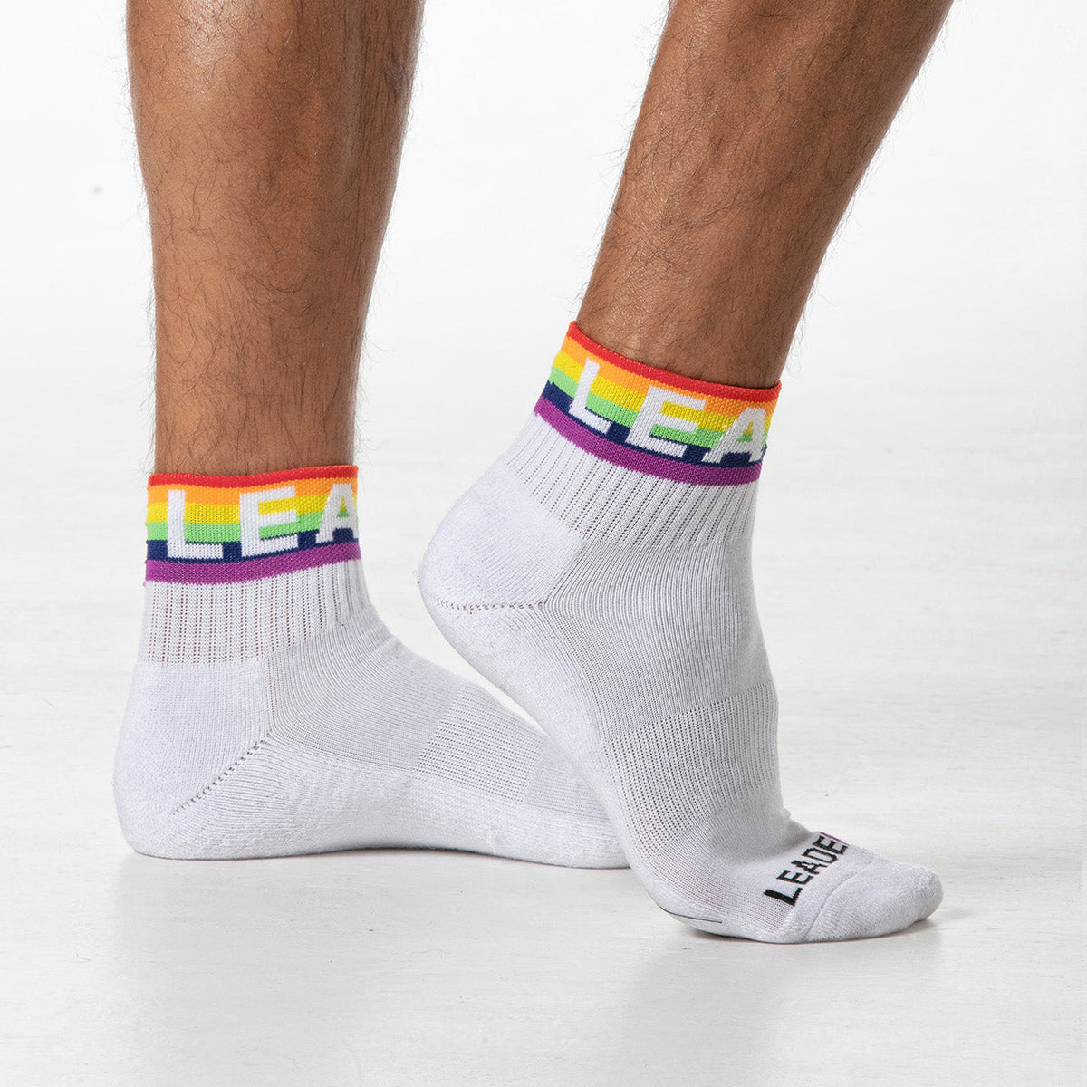 Regenbogen-Söckchen, Weiß-0