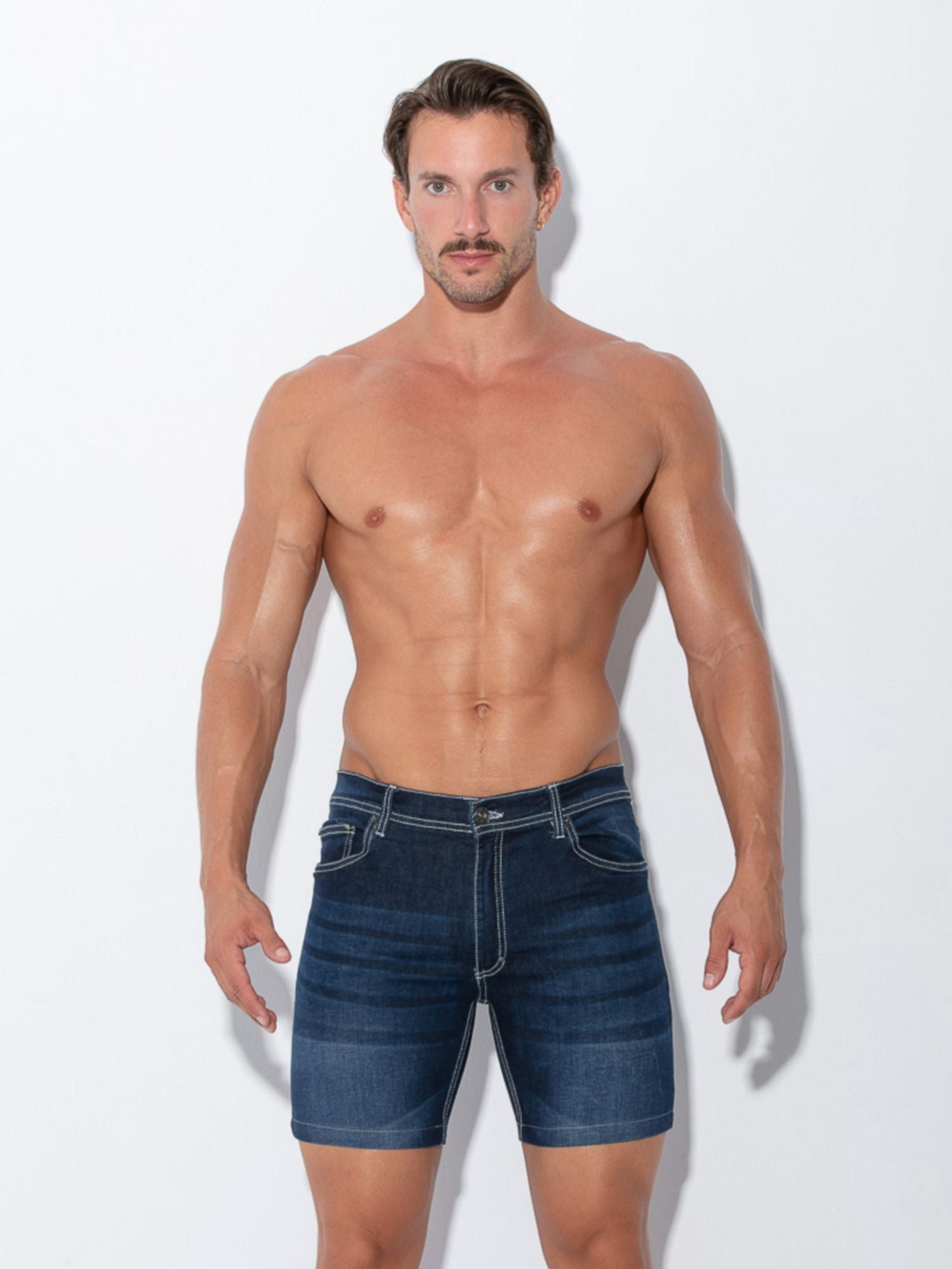 Code 22 STRETCH JEANS 9734s, Kurze Blue Jeans Shorts Code 22 Kleidung & Accessoires:Herren:Herrenmode:Shorts & Bermudas nudosz.myshopify.com