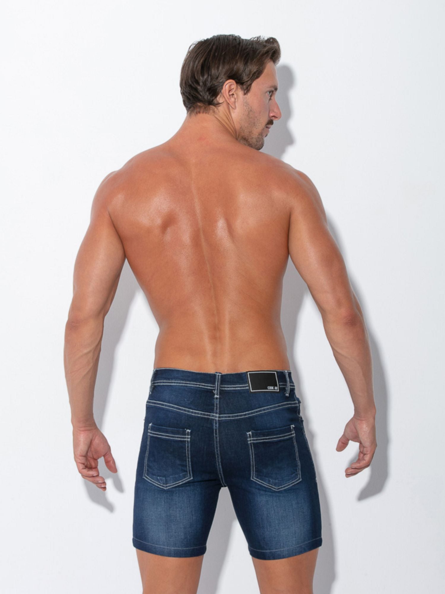 Code 22 STRETCH JEANS 9734s, Kurze Blue Jeans Shorts Code 22 Kleidung & Accessoires:Herren:Herrenmode:Shorts & Bermudas nudosz.myshopify.com