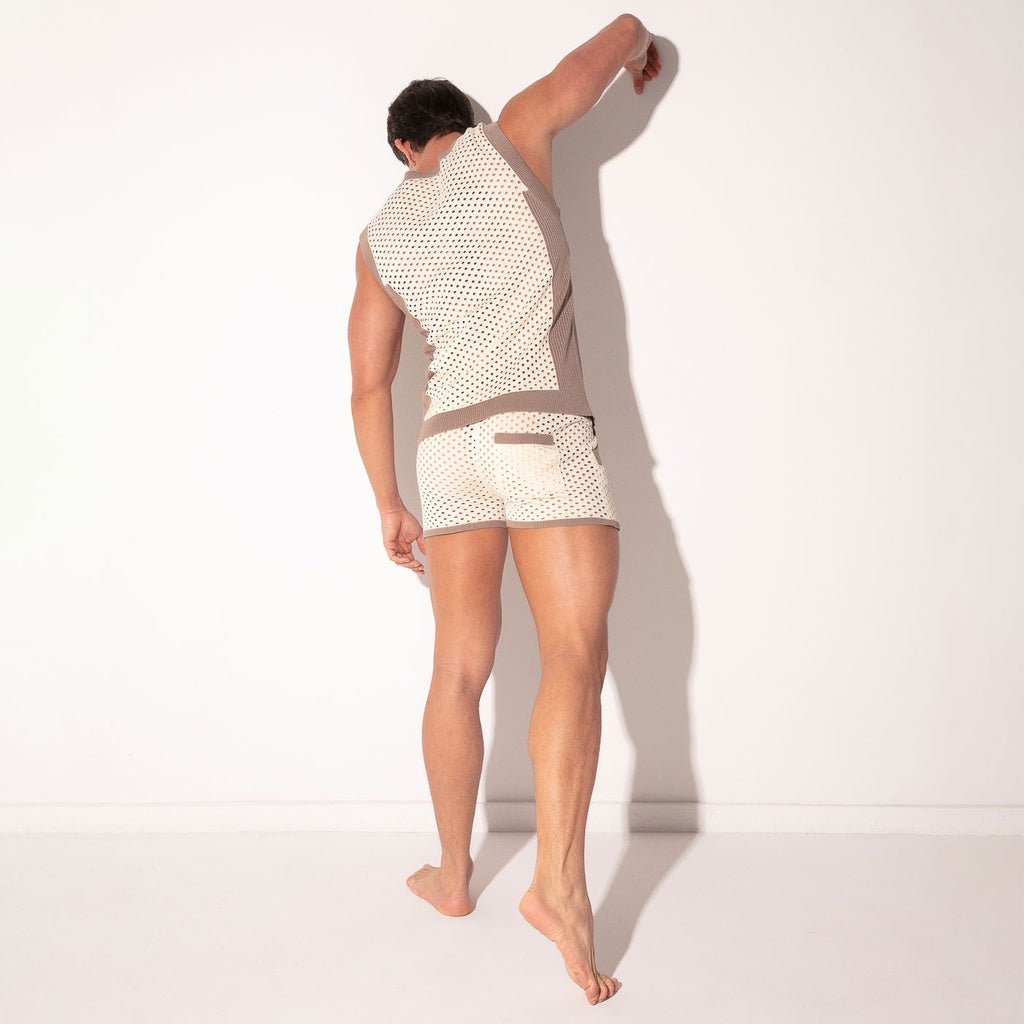 CODE 22 KNITTED TANKTOP, sleeveless knitted shirt - 7002 