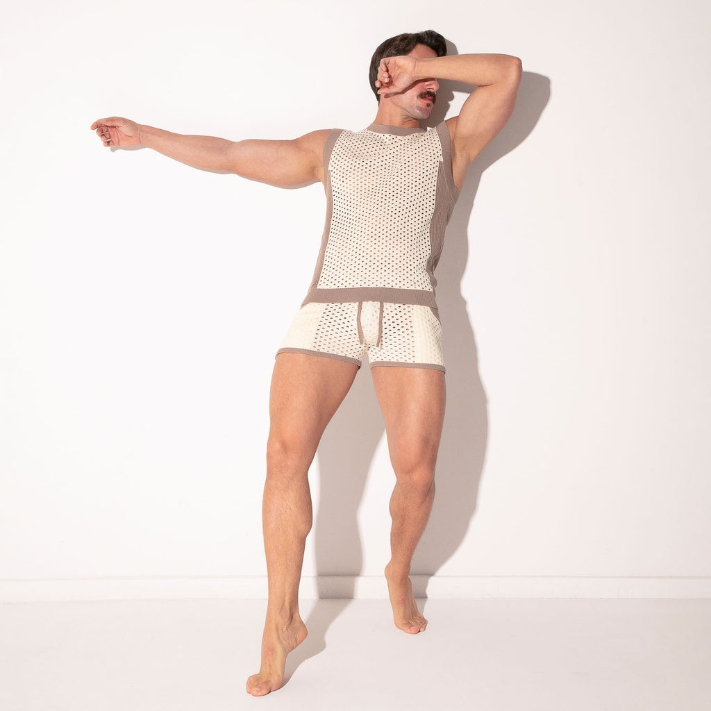 CODE 22 MOSAIC TANKTOP, ärmelloses Strickshirt 7018