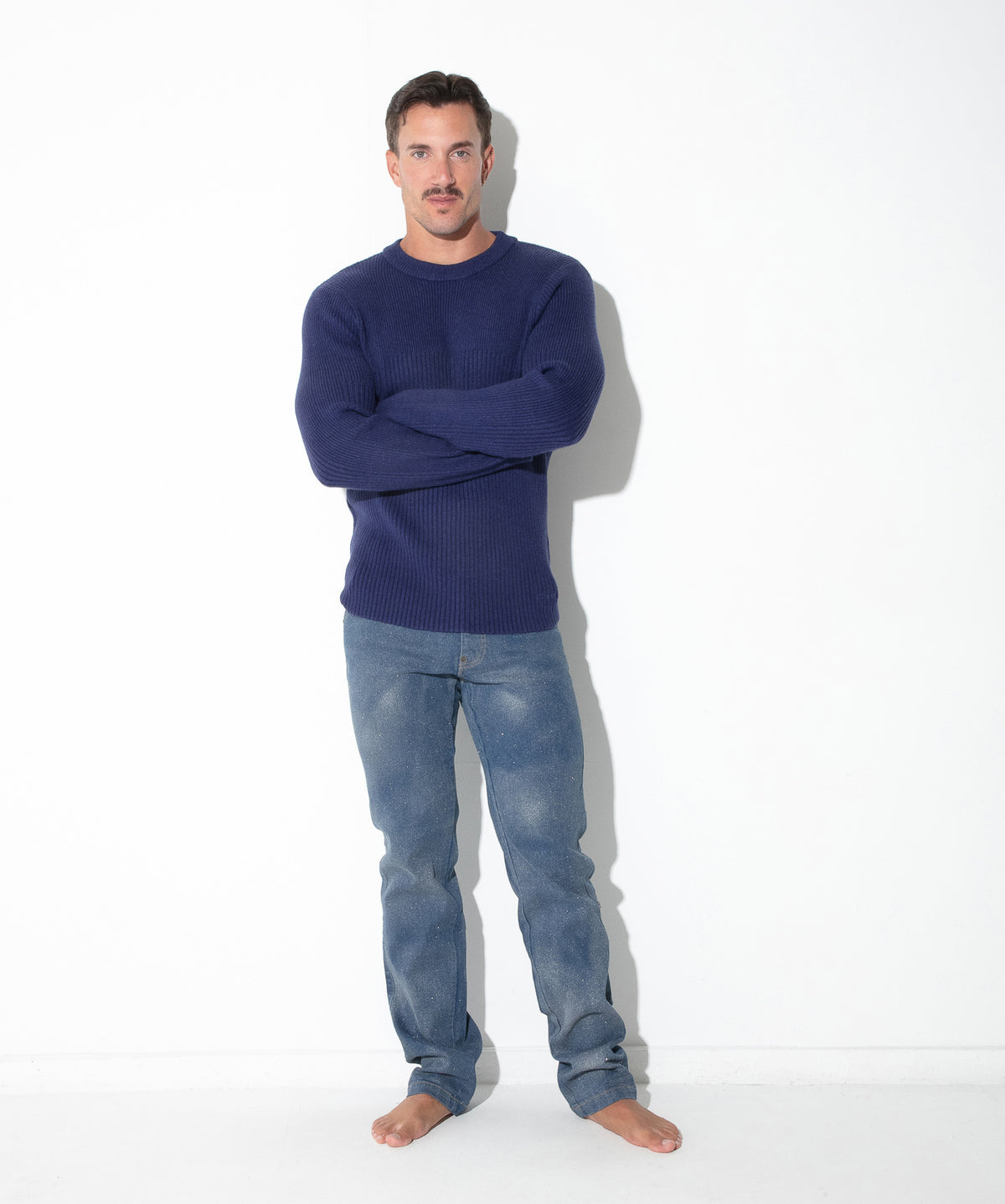 CODE 22 Rippstrick-Pullover mit Rundhals 7021 – Ribbed Sweater - Code 22 - Shop Deutschland Noodosz