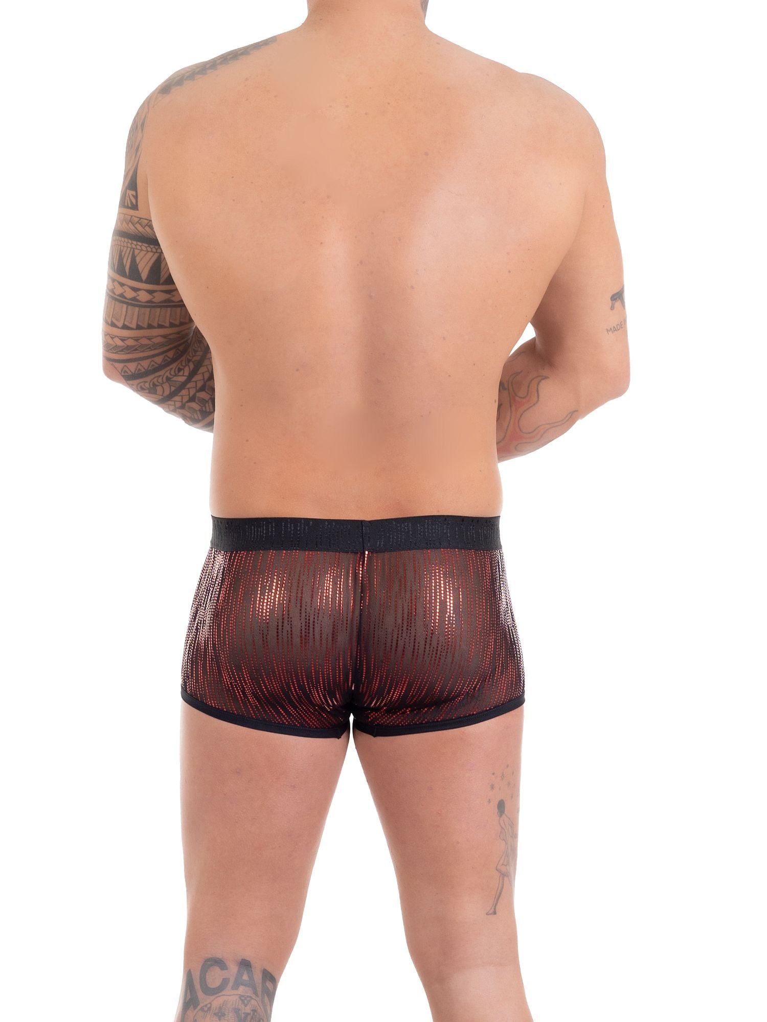 EROS VENEZIANI 7552 Push-Up Boxer mit Lamé-Druck