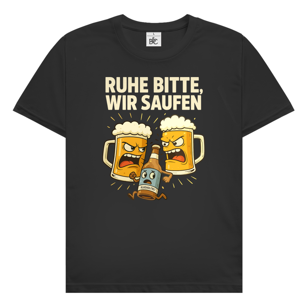 Herren T-Shirt Ruhe Bitte